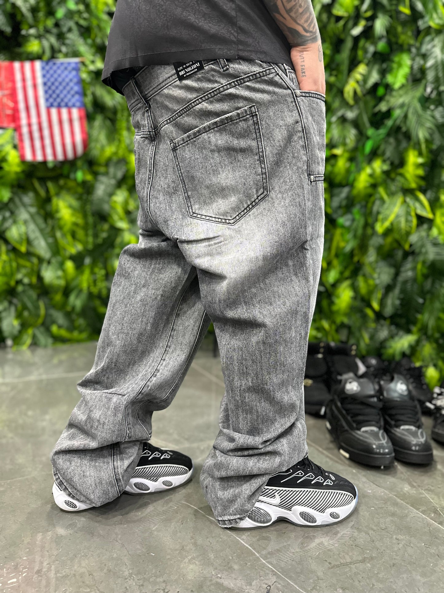 Denim Baggy Grey Lions