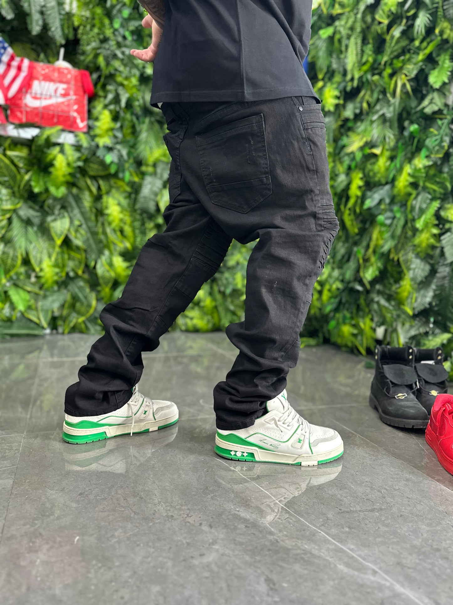 Denim Byker Black