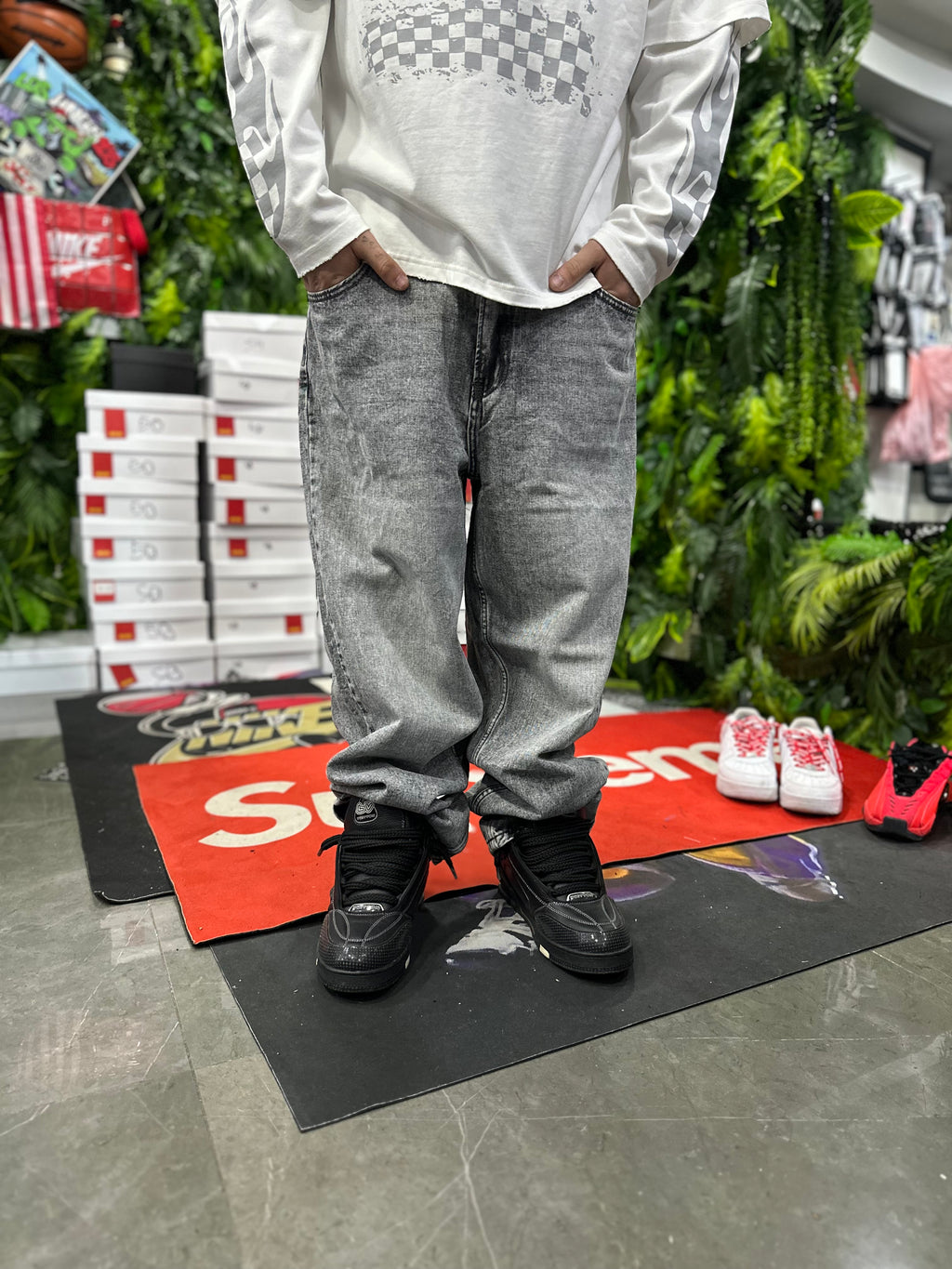 Denim Baggy Grey Chiaro Carpa