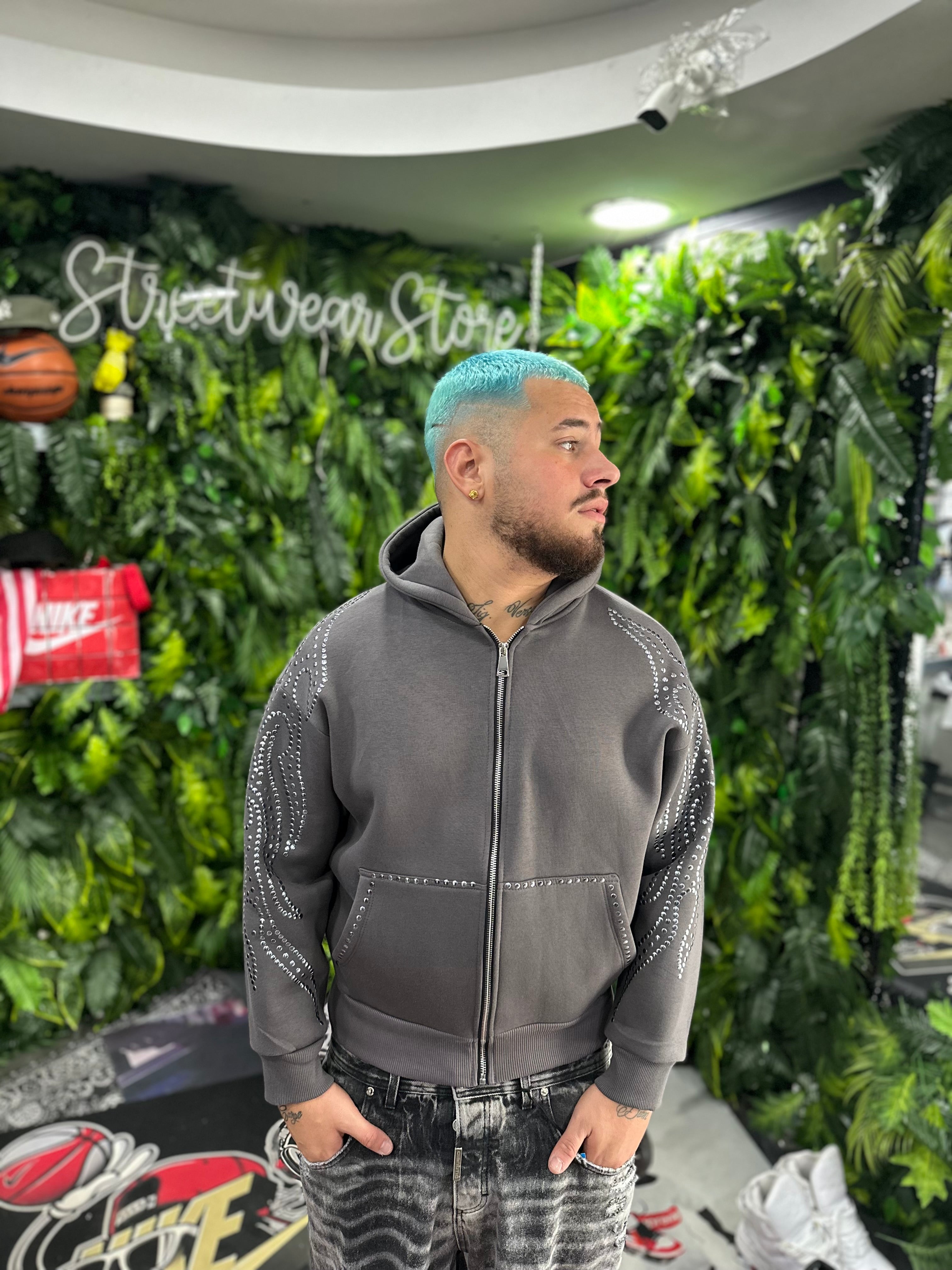 Felpa Strass Grey BUNKER