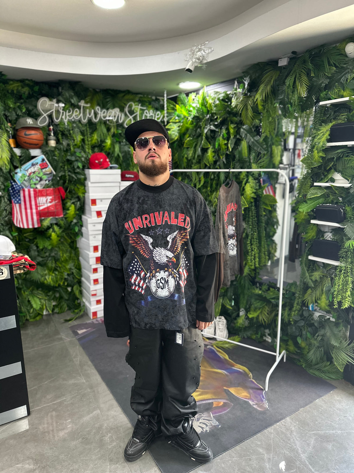 Shirt LongSleeve Black Unrivaled GODSAVEME