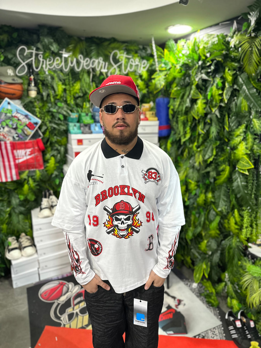 Shirt Polo Longsleeve White Brooklyn CIANOTIC