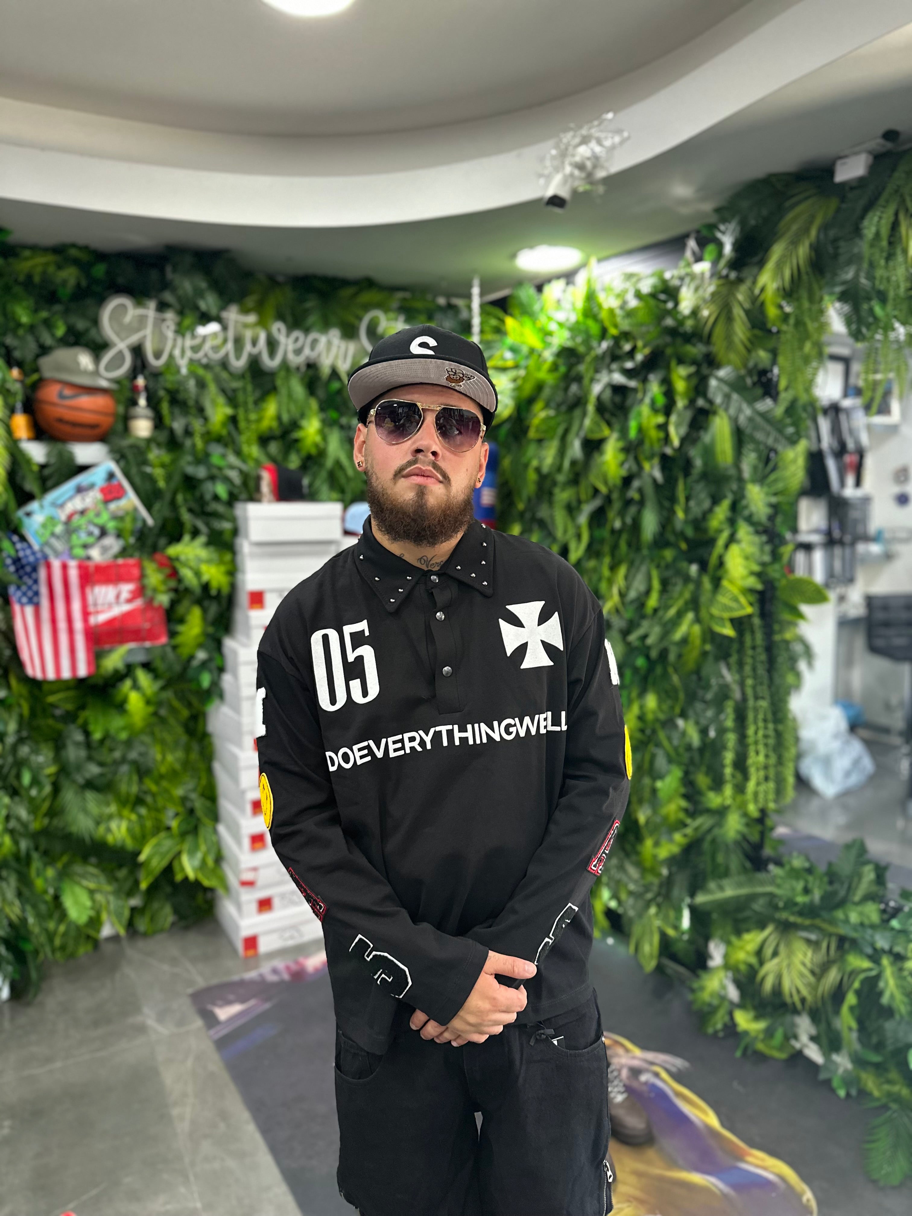 Polo Longsleeve Black Doevery BUNKER
