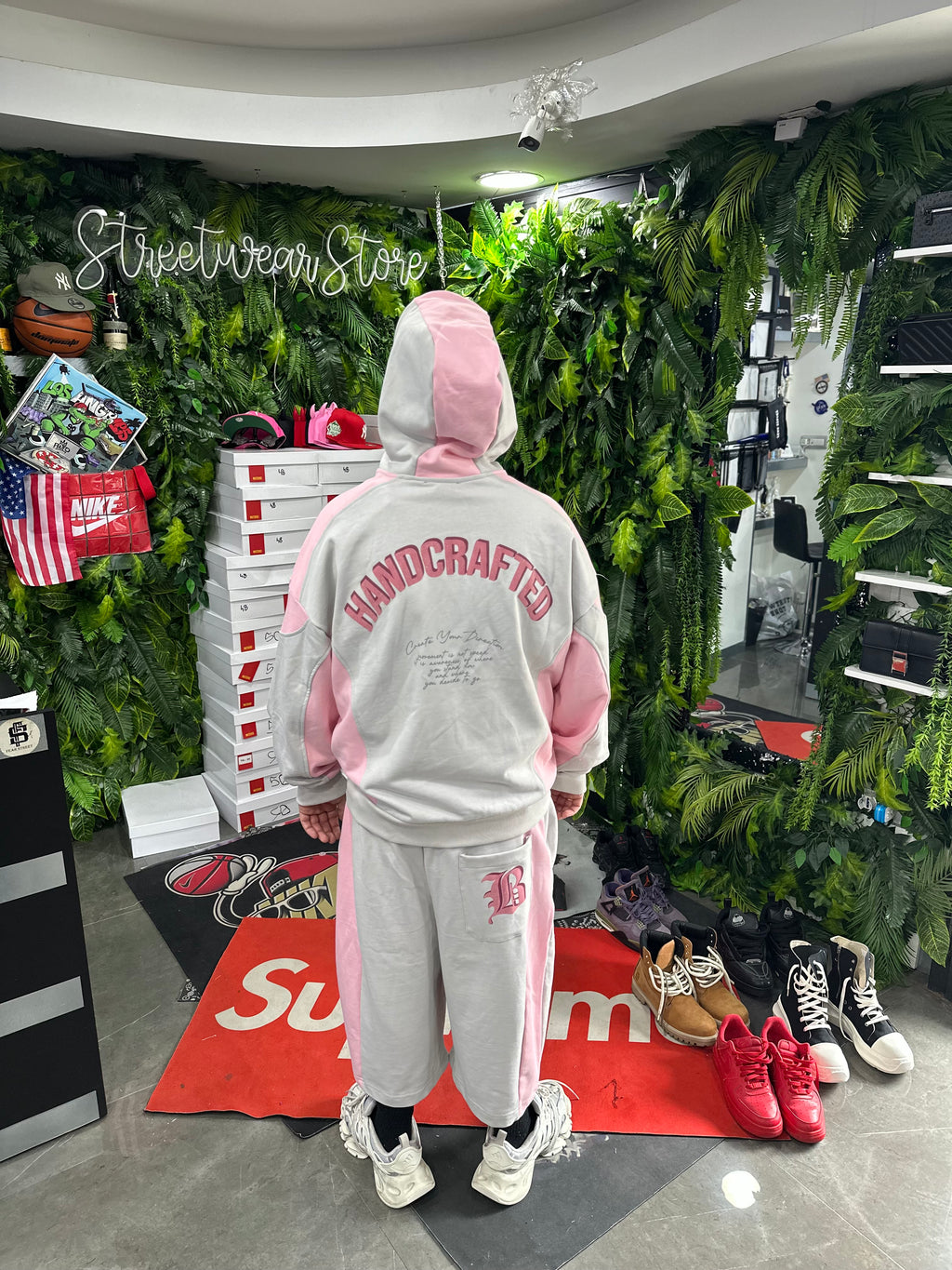 CoordSet HANDGRAFTED Felpa+Bermuda Grey BUNKER