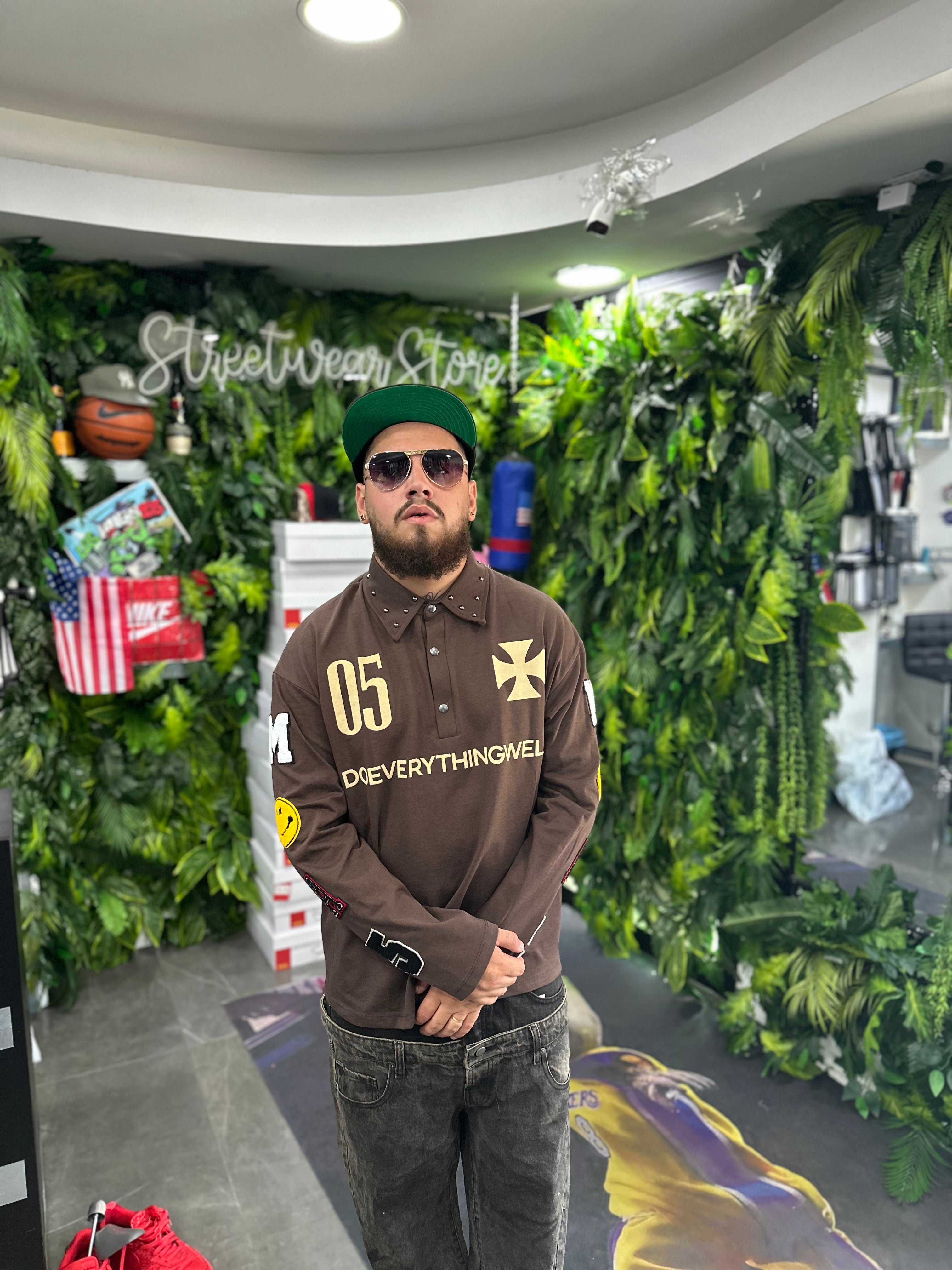 Polo Longsleeve Brown Doevery BUNKER
