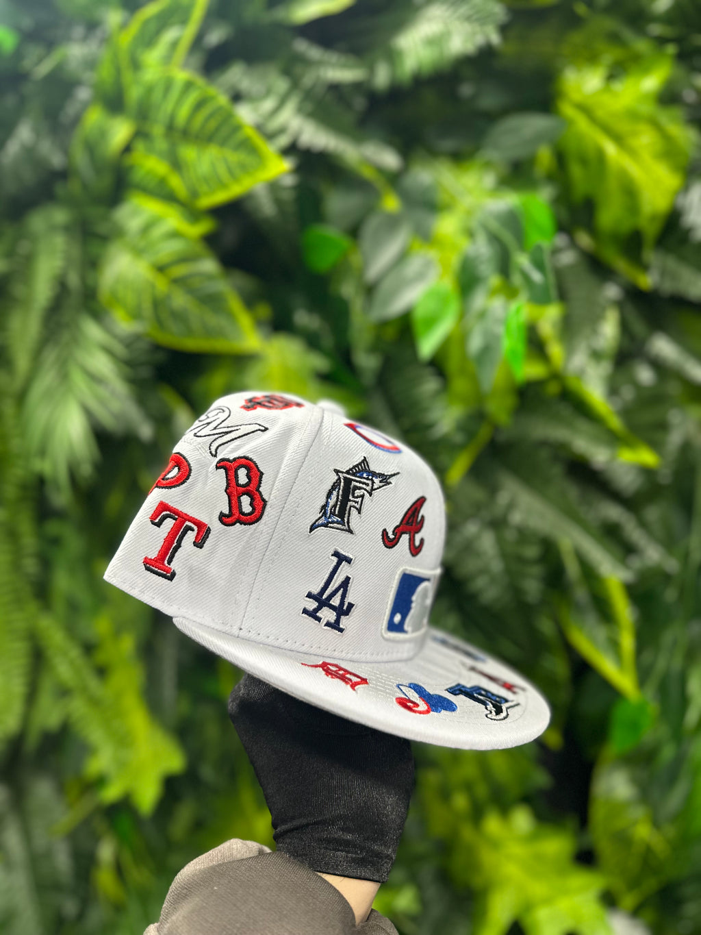 Cappello New Era Baseball Patch Logos White