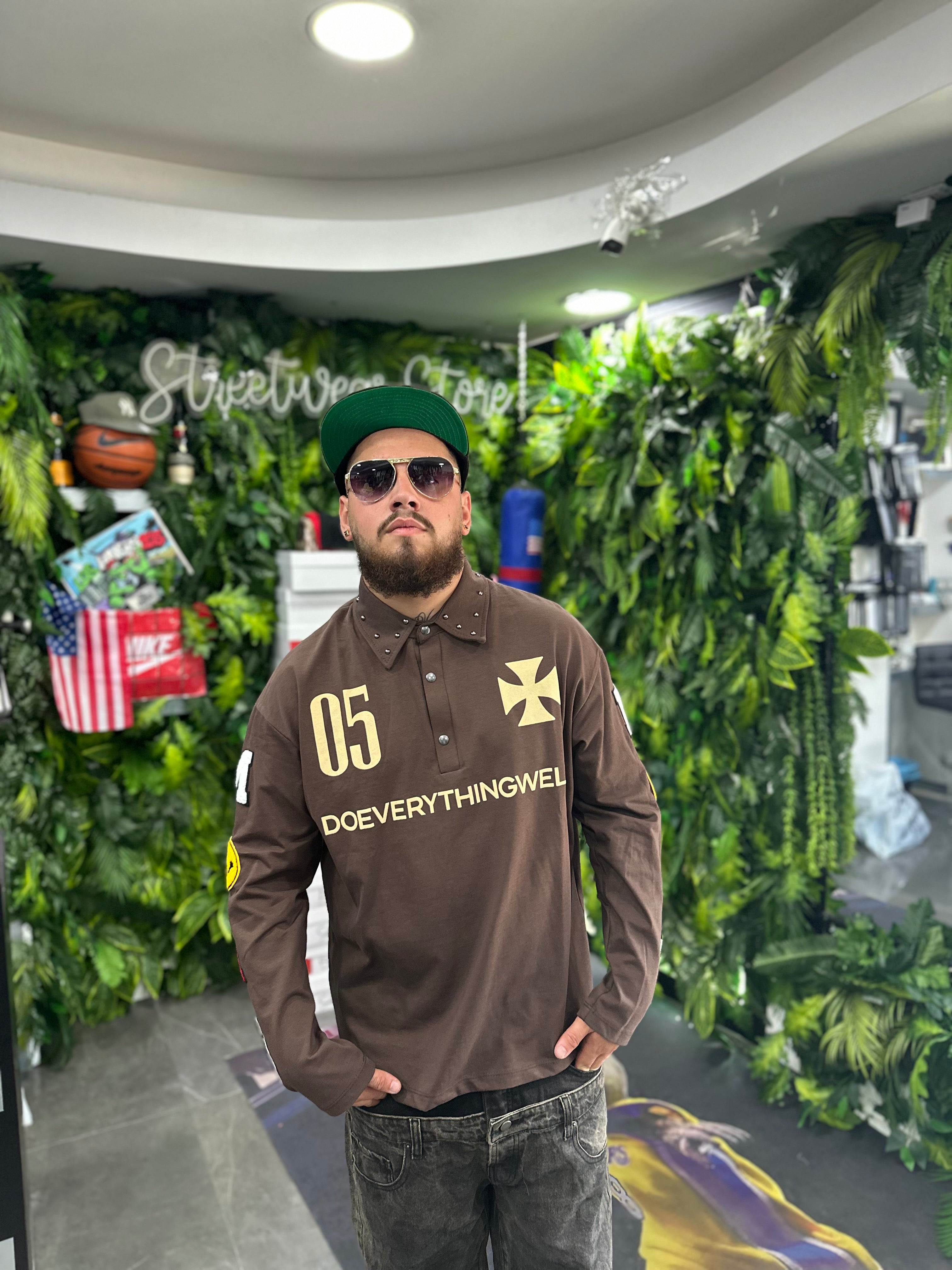 Polo Longsleeve Brown Doevery BUNKER