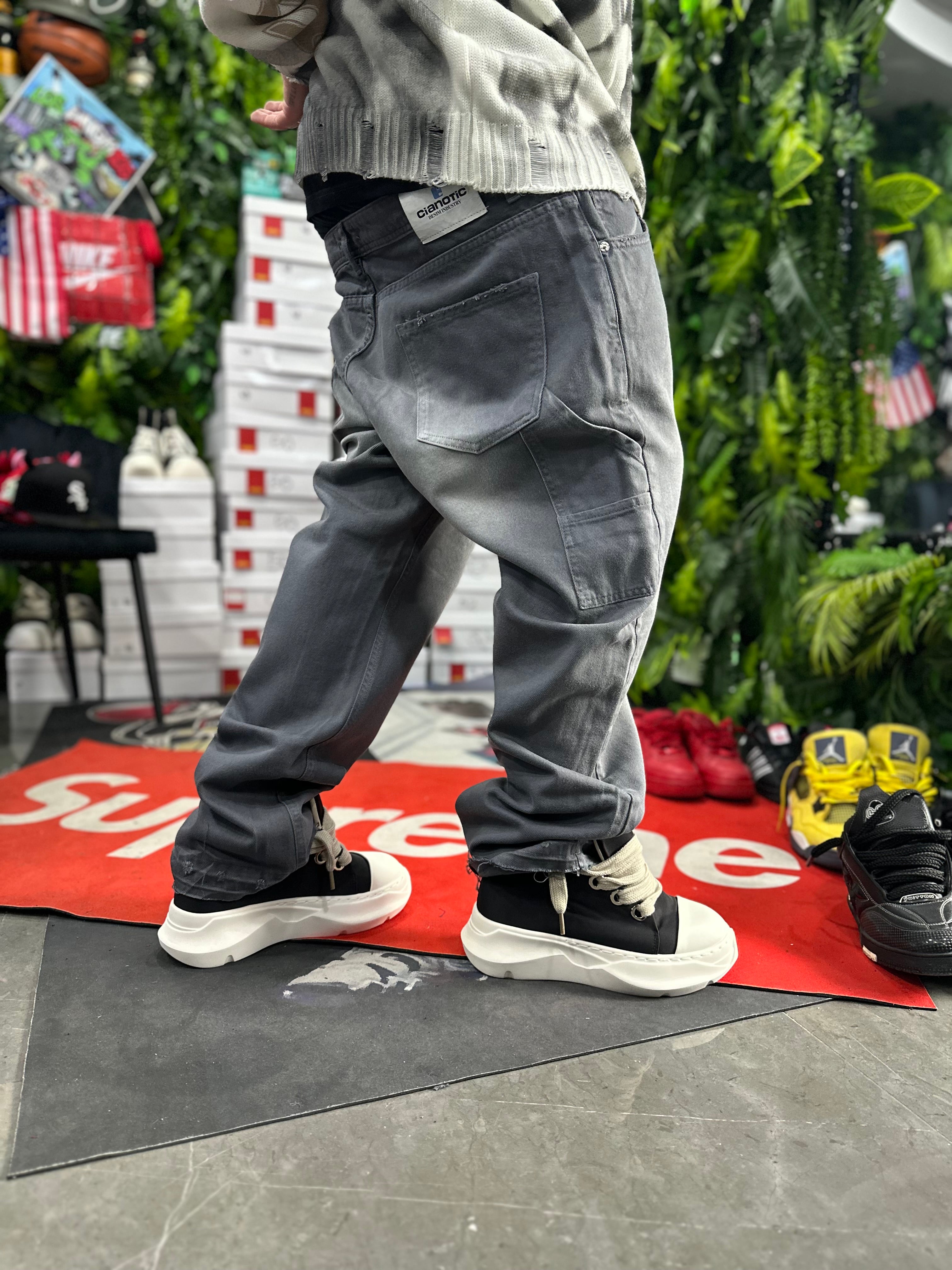 Denim Baggy Grey Regular Raid CIANOTIC