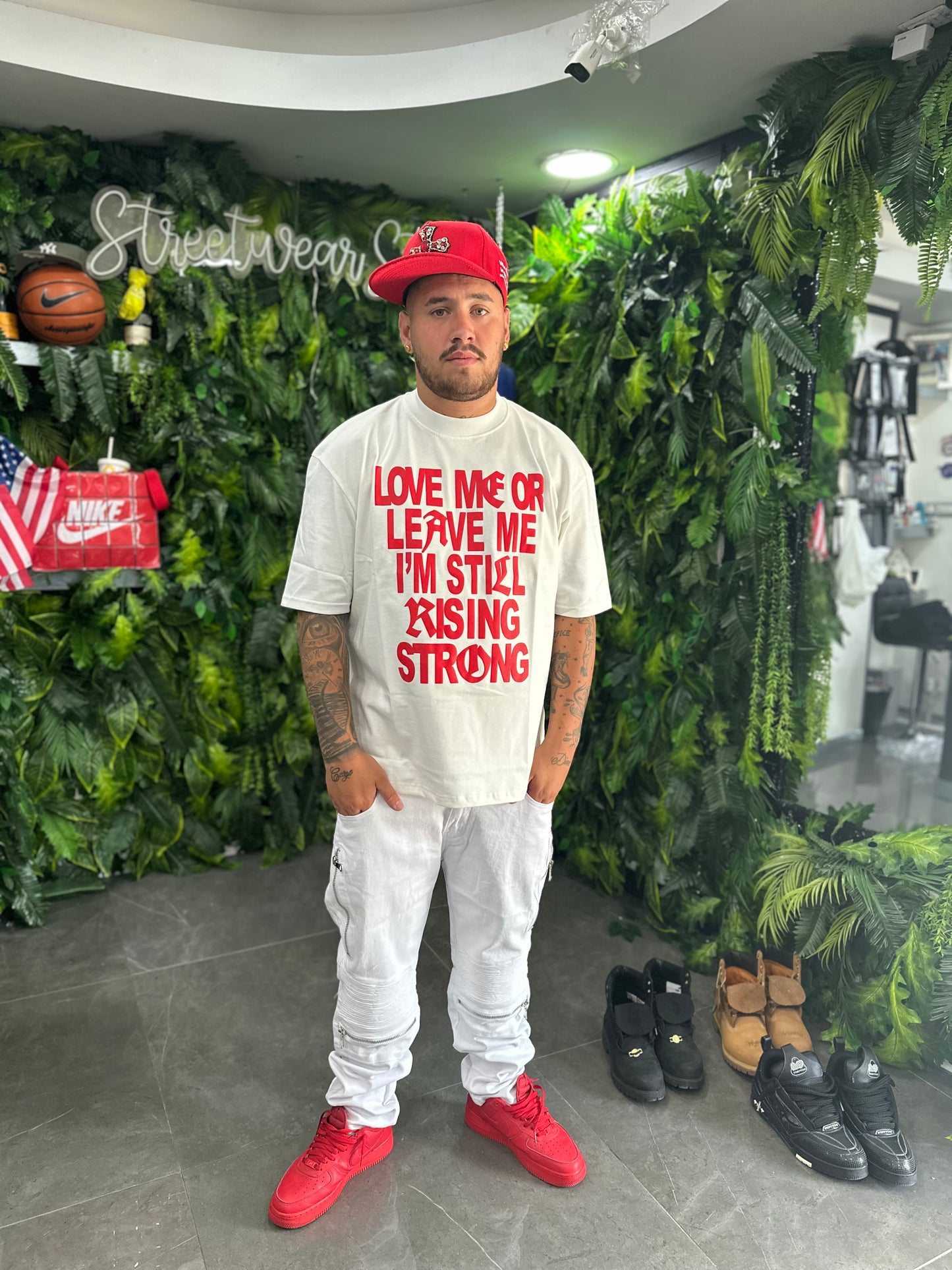 Shirt White Love Me