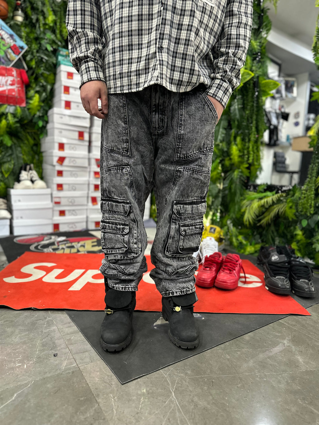 Denim Cargo Grey Miguel