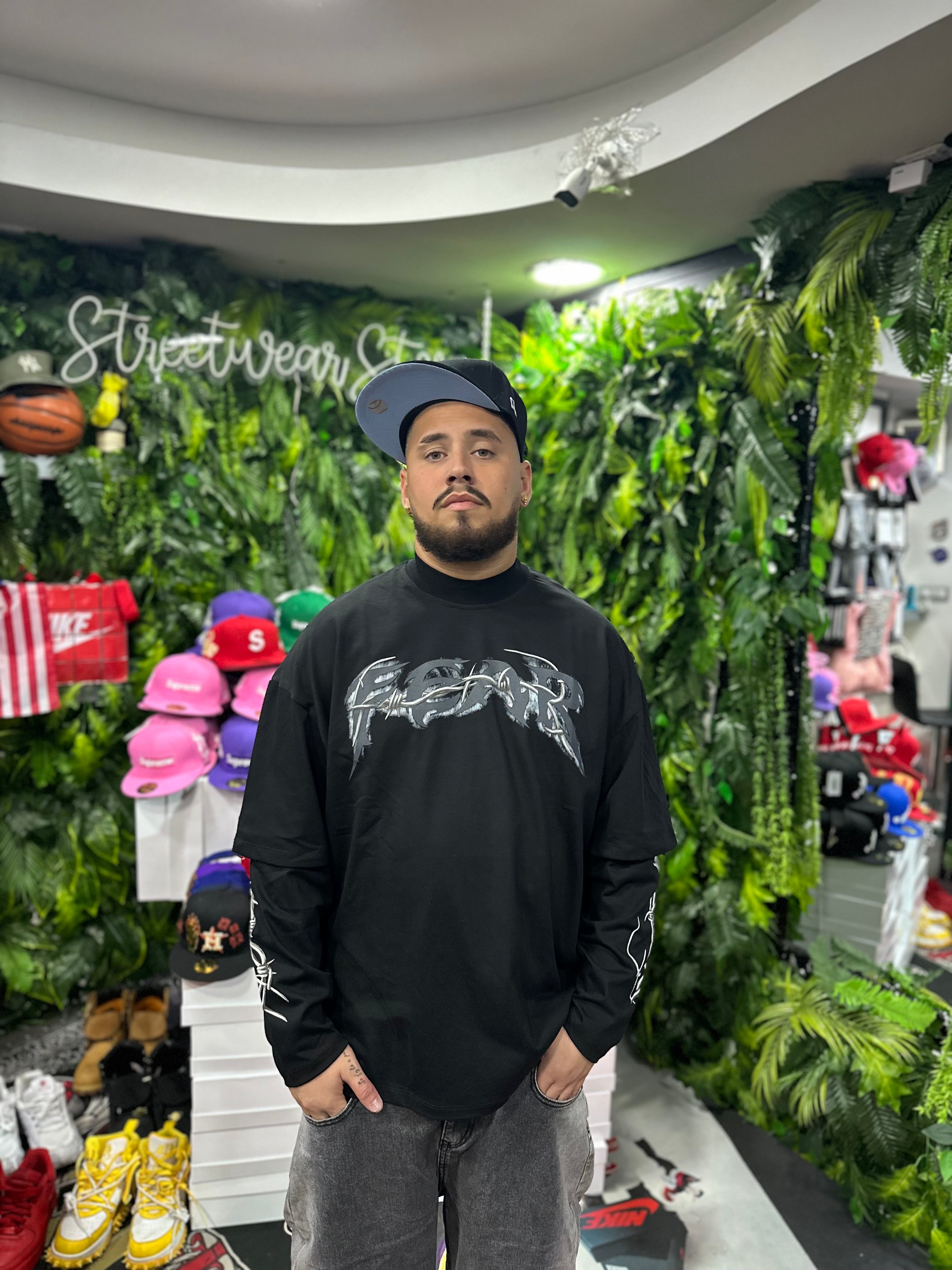 Shirt LongSleeve Fear Black BUNKER