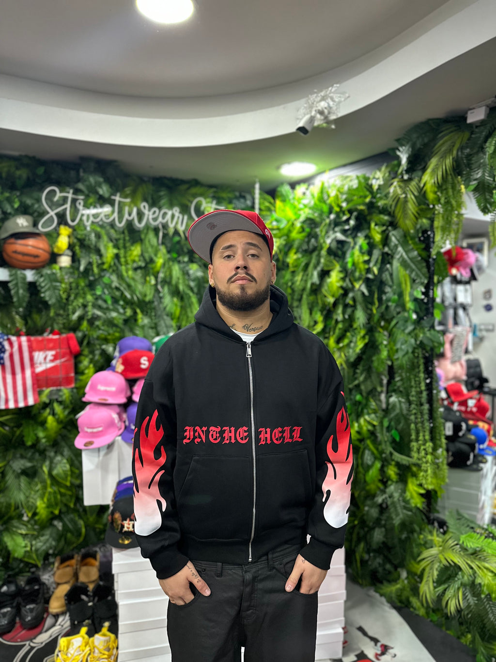 Felpa Flames Zip BUNKER