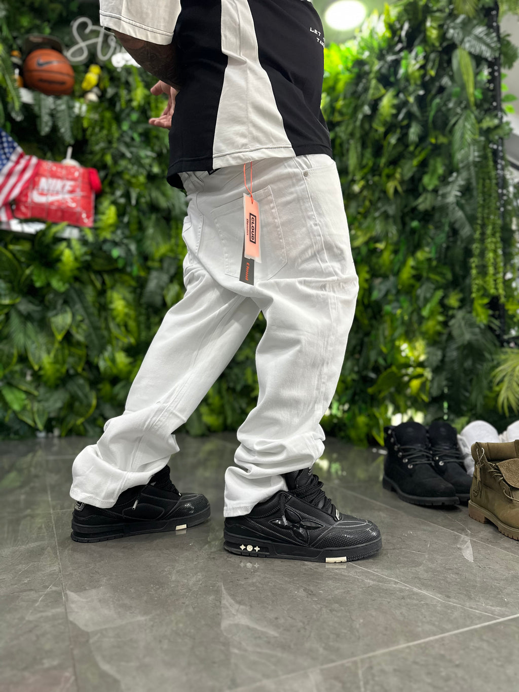 Denim Baggy White Basic