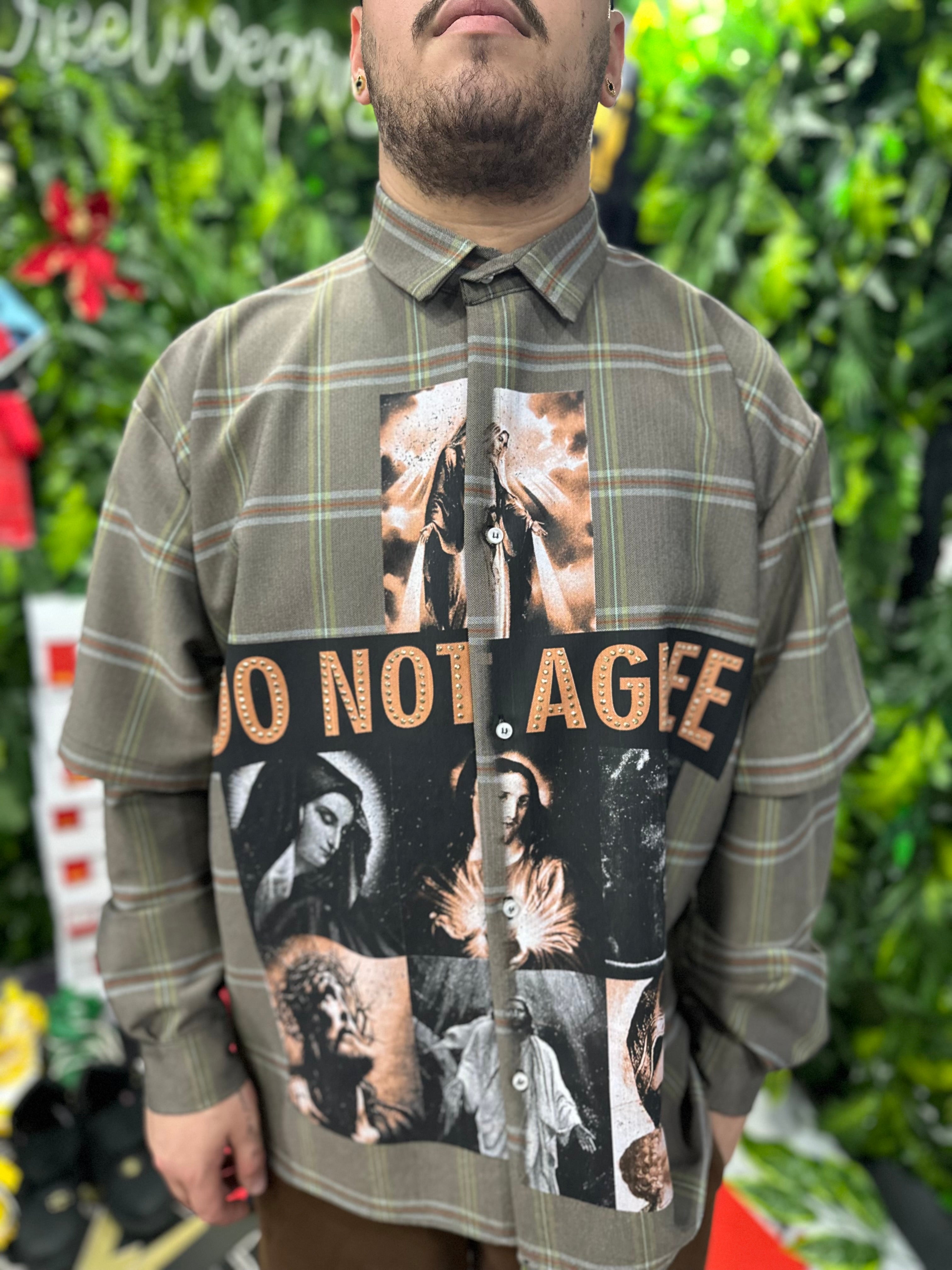 Camicia LongSleeve Brown Saints DoNotAgree