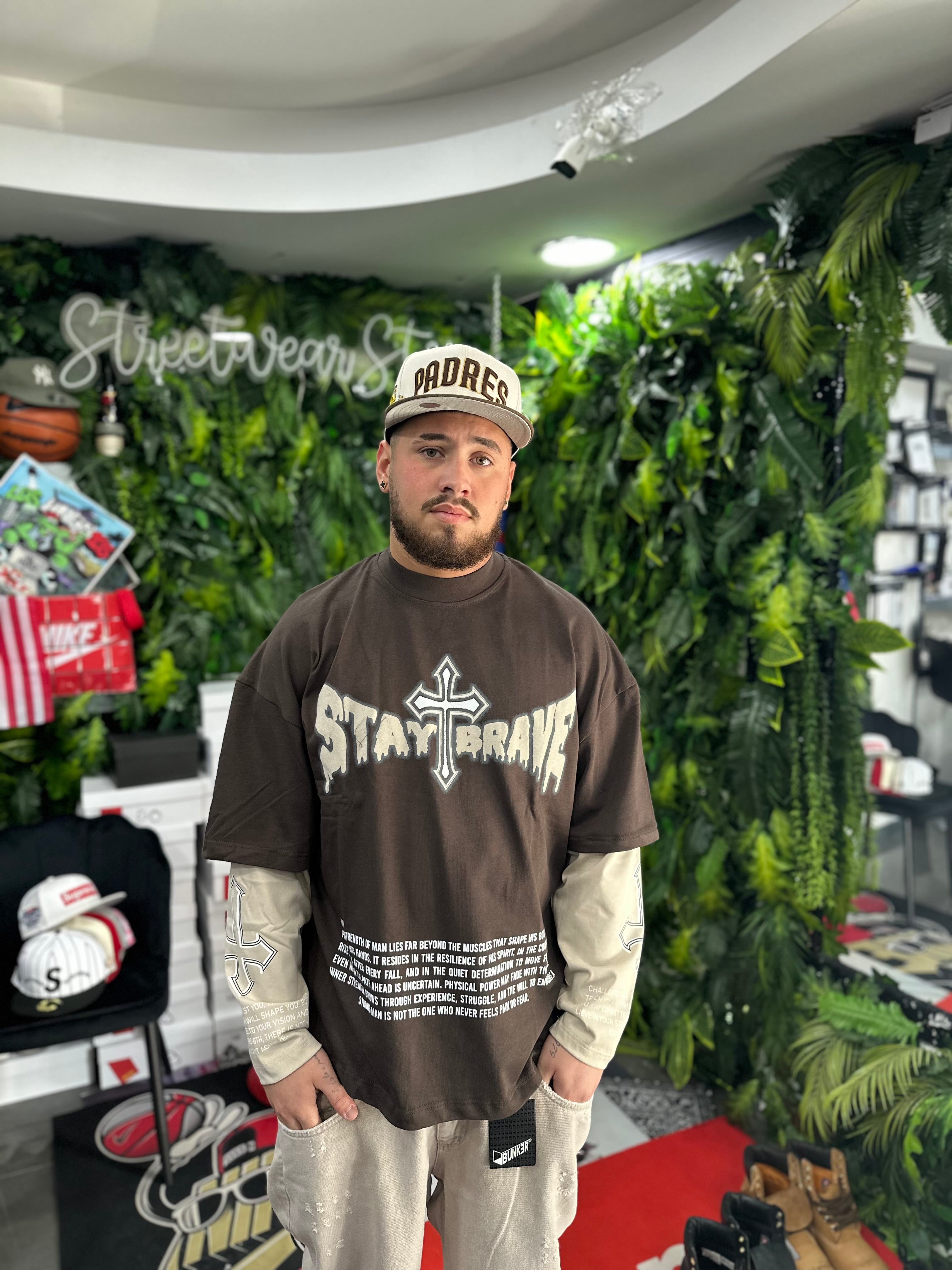 LongSleeve Brown StayBrave BUNKER