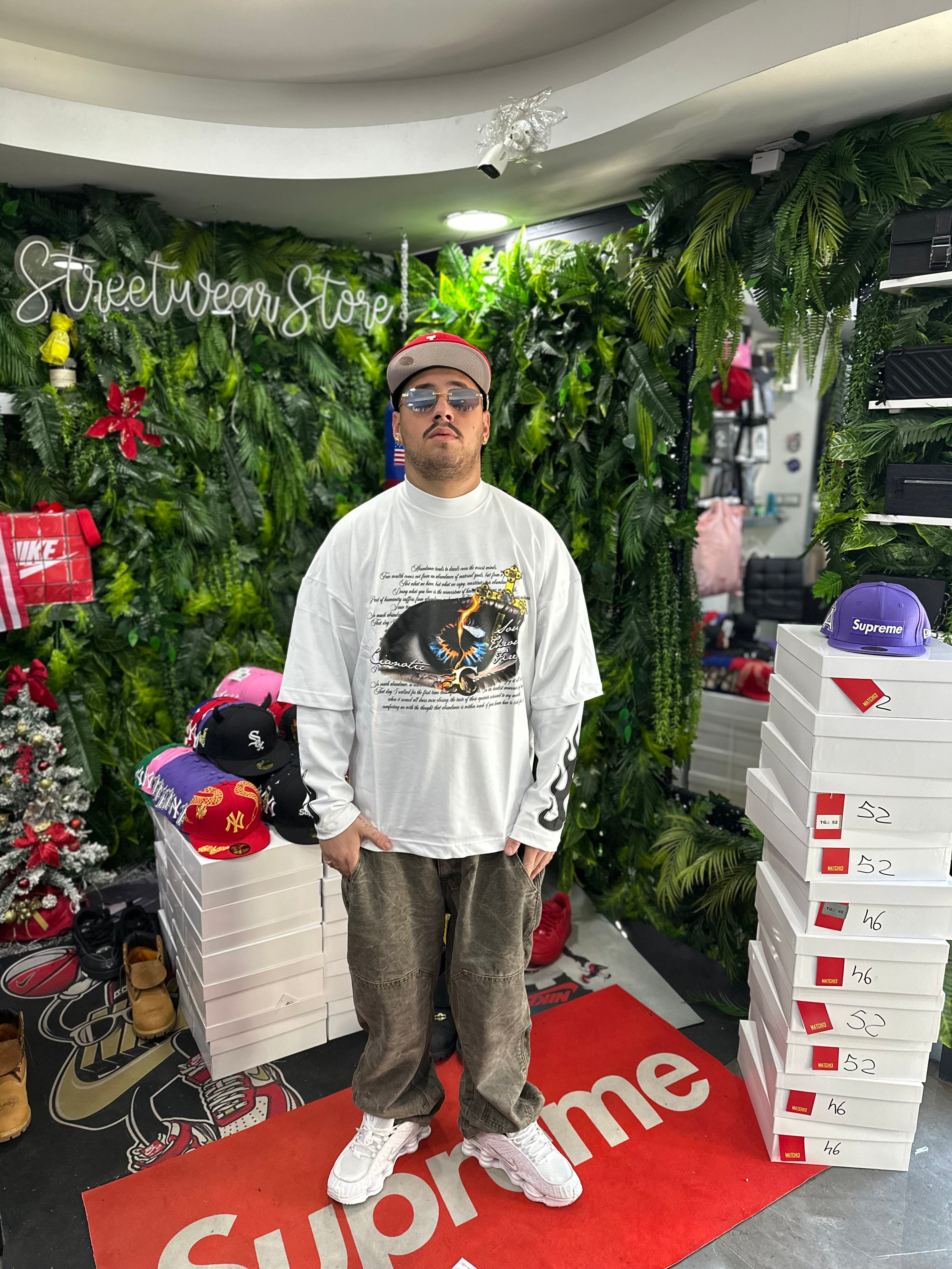 Shirt Longsleeve Occhio White Cianotic