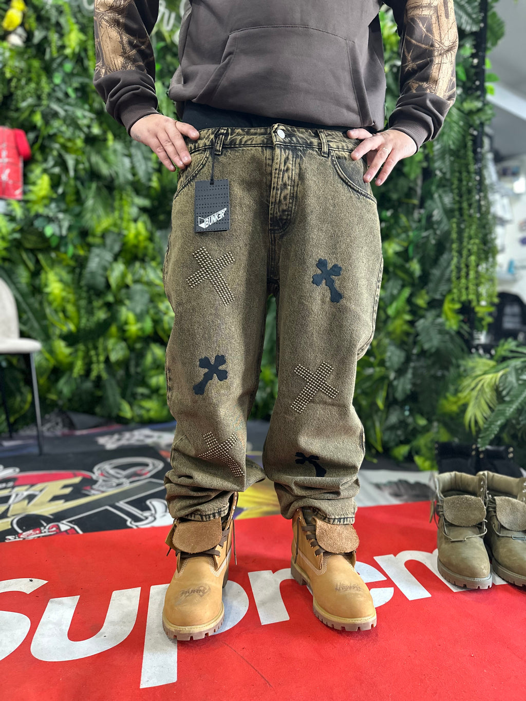 Denim Baggy Croce Brown BUNKER