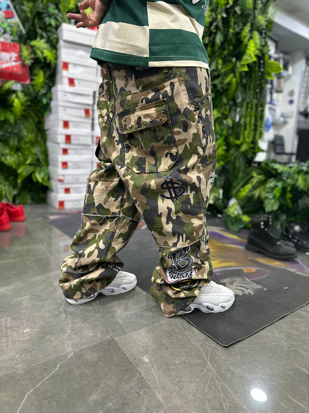 Denim Baggy Military Diamond BILLION CIANOTIC