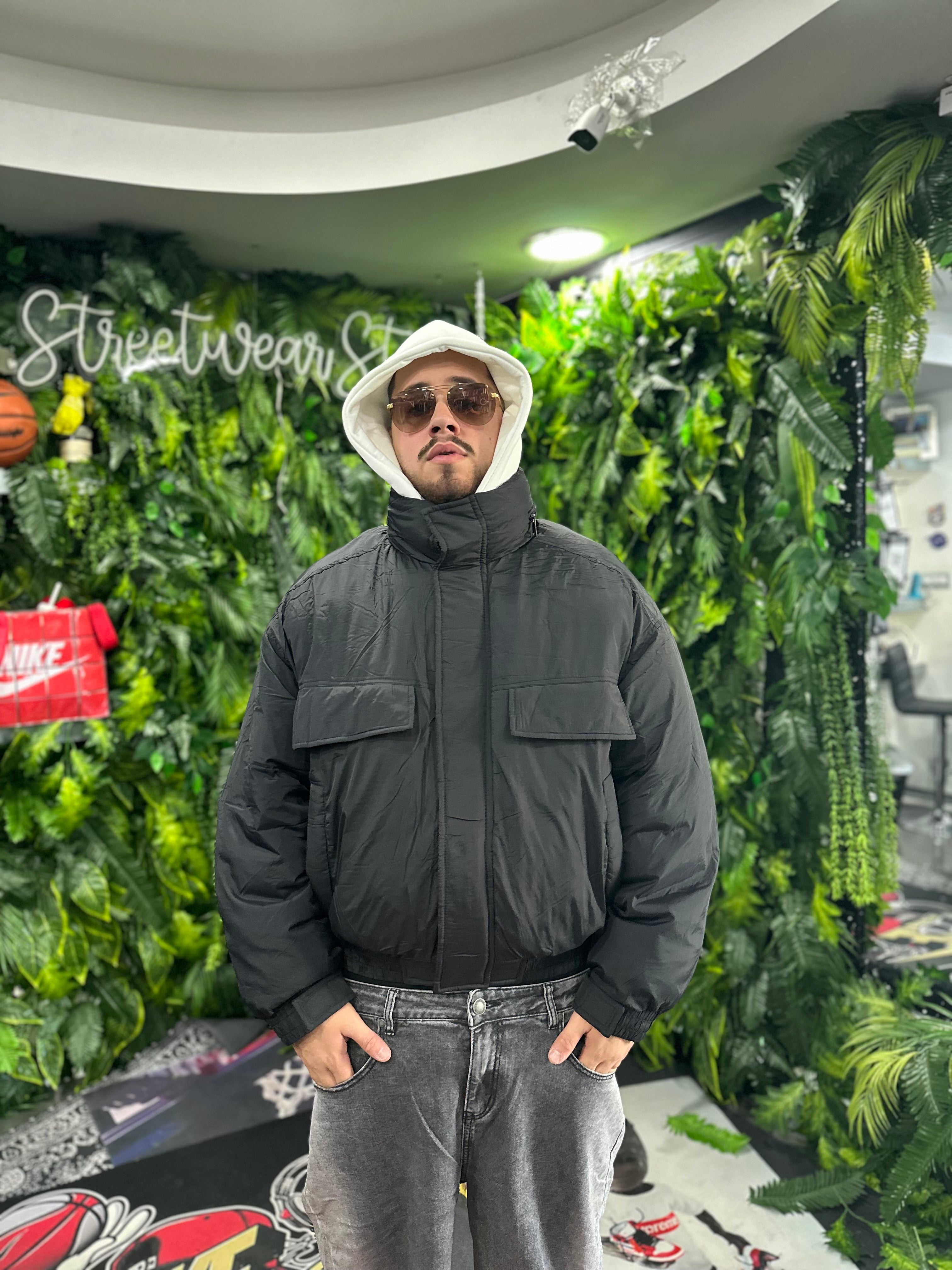 Bomber Crop Black MultiTask