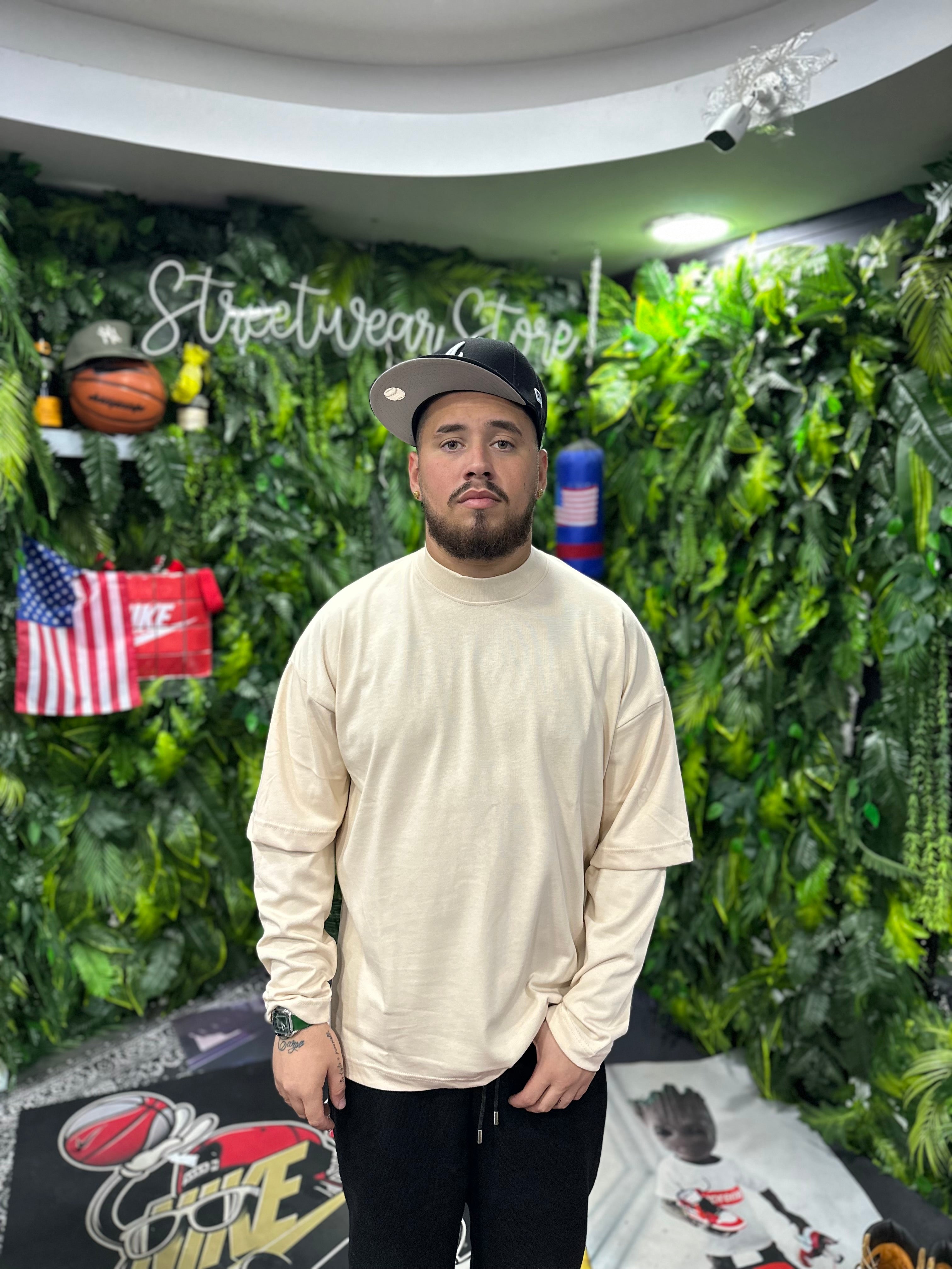 Shirt Longsleeve Basic Beige CIANOTIC