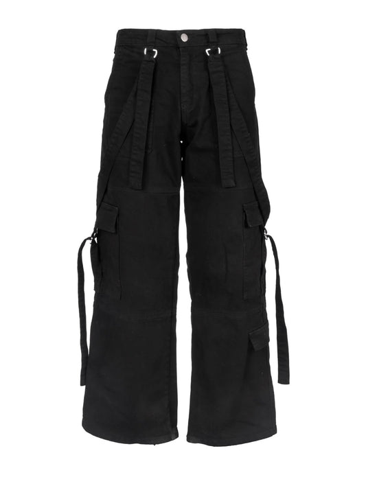 Denim Cargo Reaven Black EFFEMME