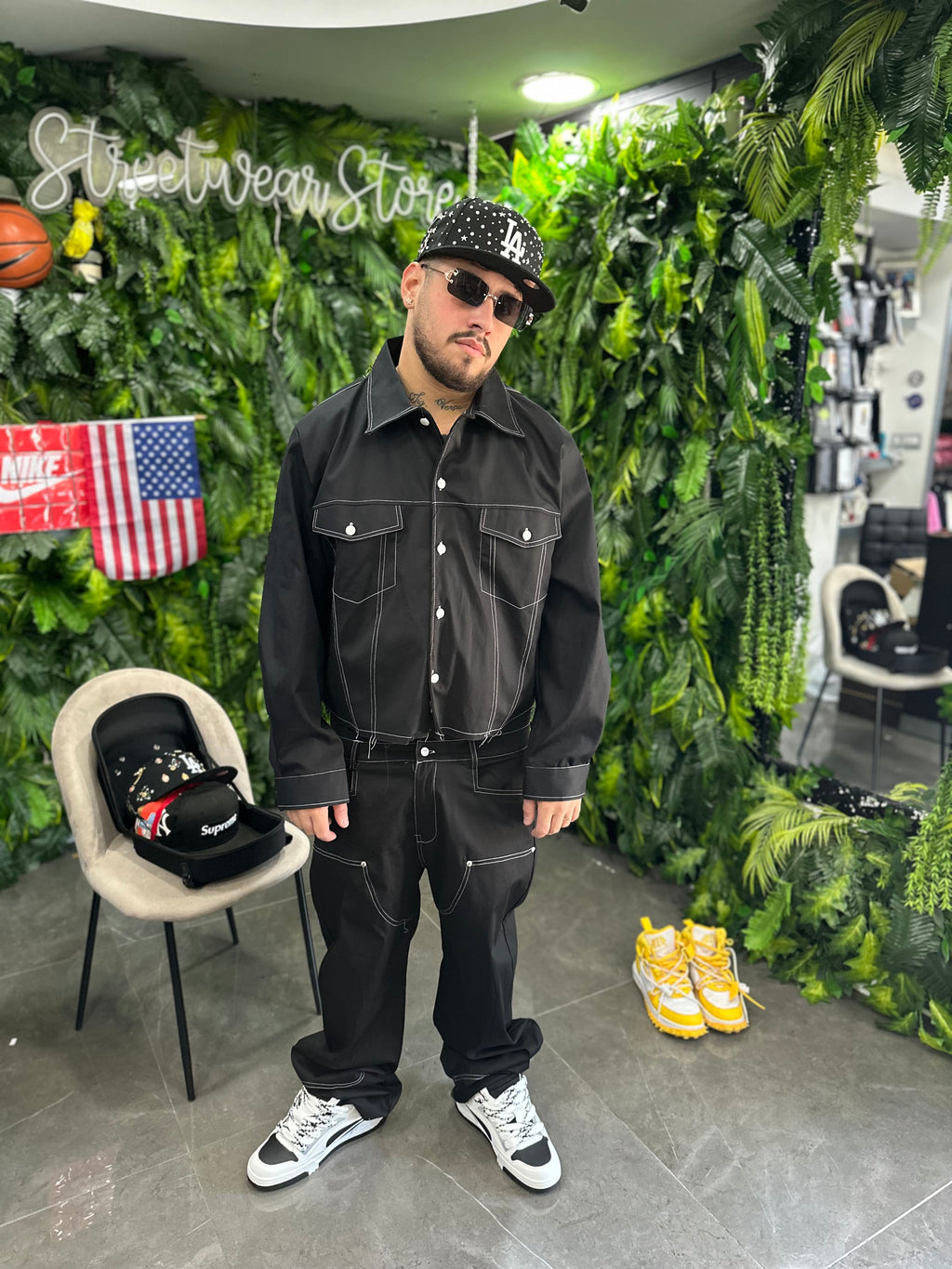 CoordSet Crop Black ATLANTA HYDO