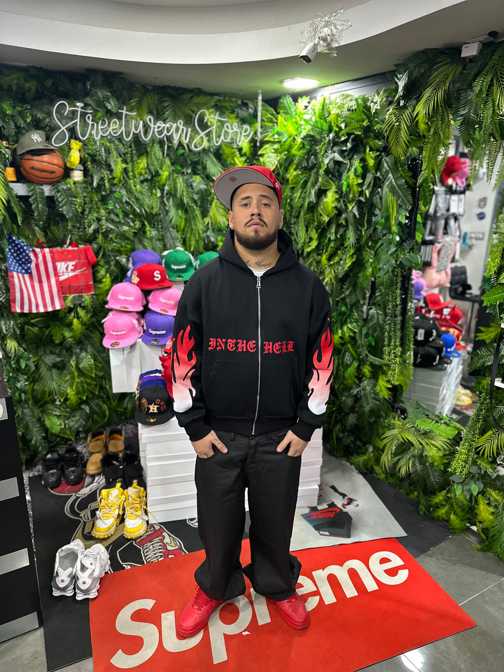 Felpa Flames Zip BUNKER