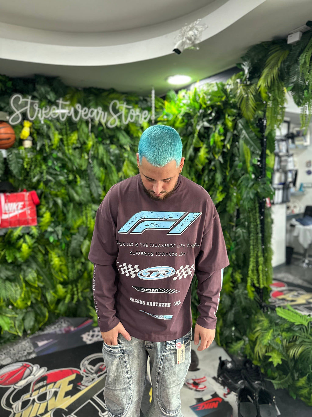 Shirt LongSleeve Racing Bordó BUNKER