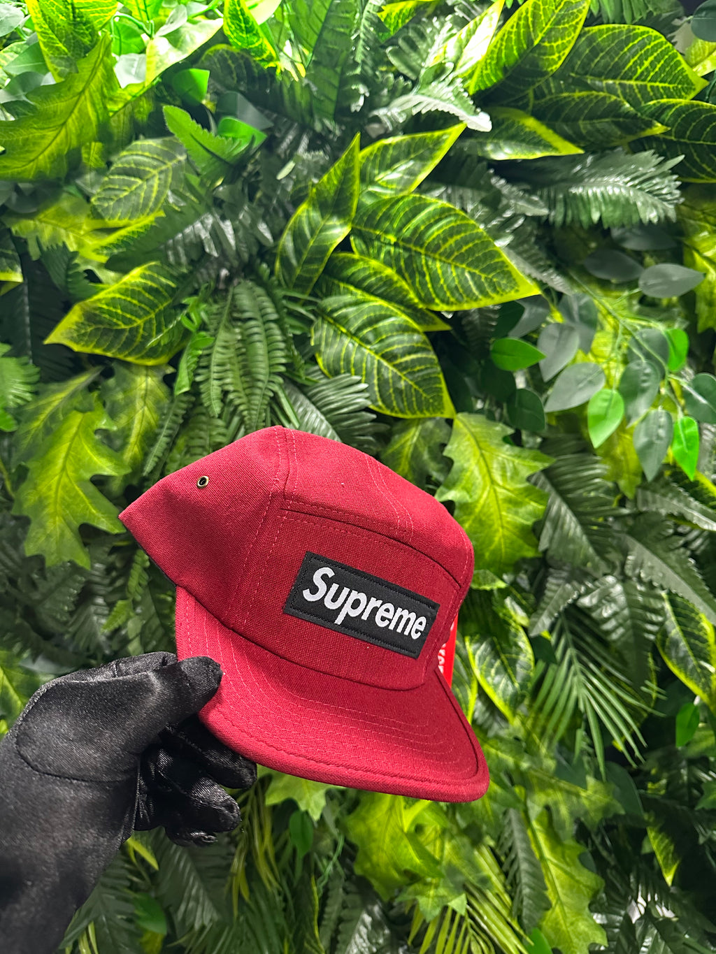 Cappello Supreme Napped Canvas Camp Red