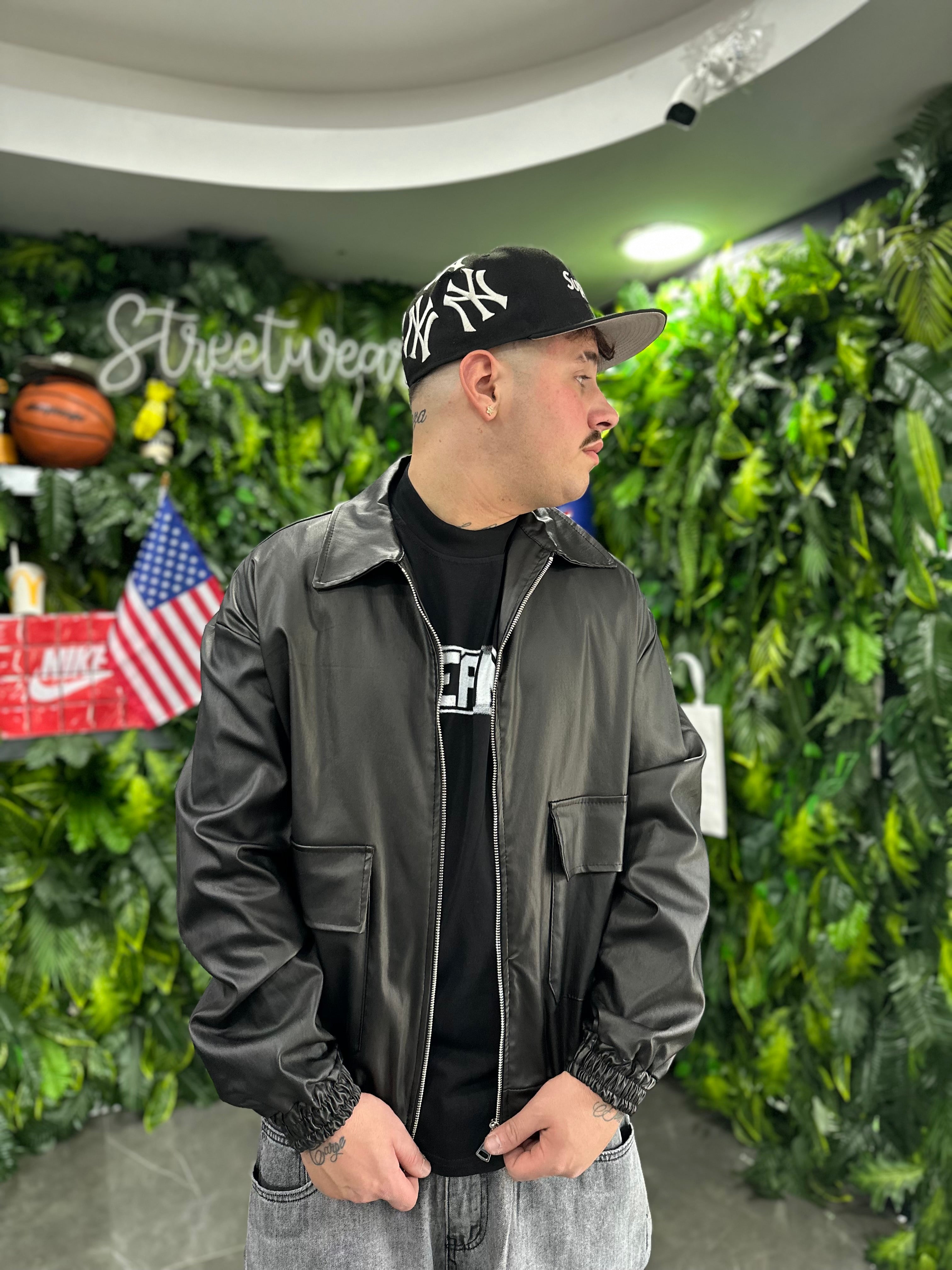 Jacket Crop Ecopelle