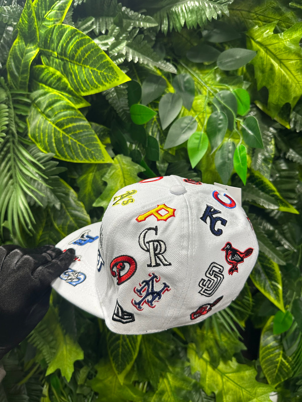 Cappello New Era Baseball Patch Logos White