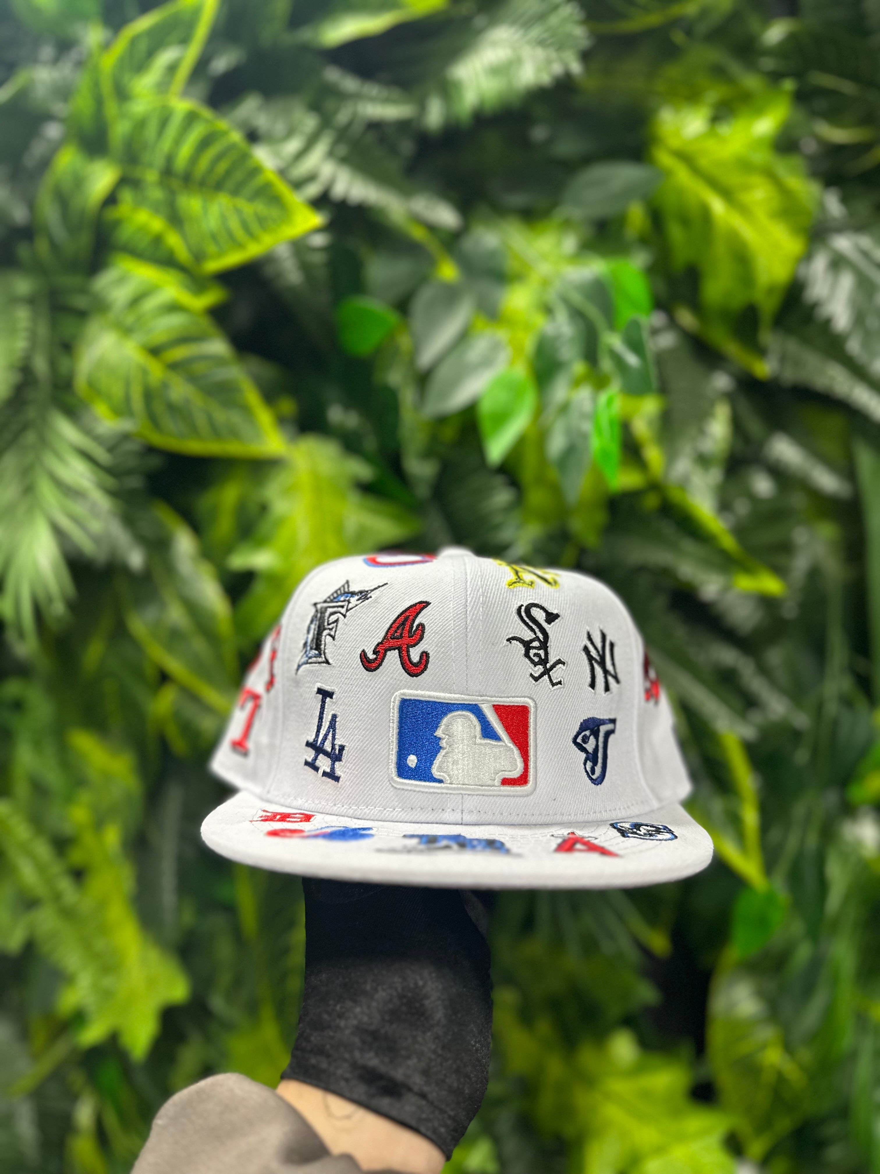 Cappello New Era Baseball Patch Logos White