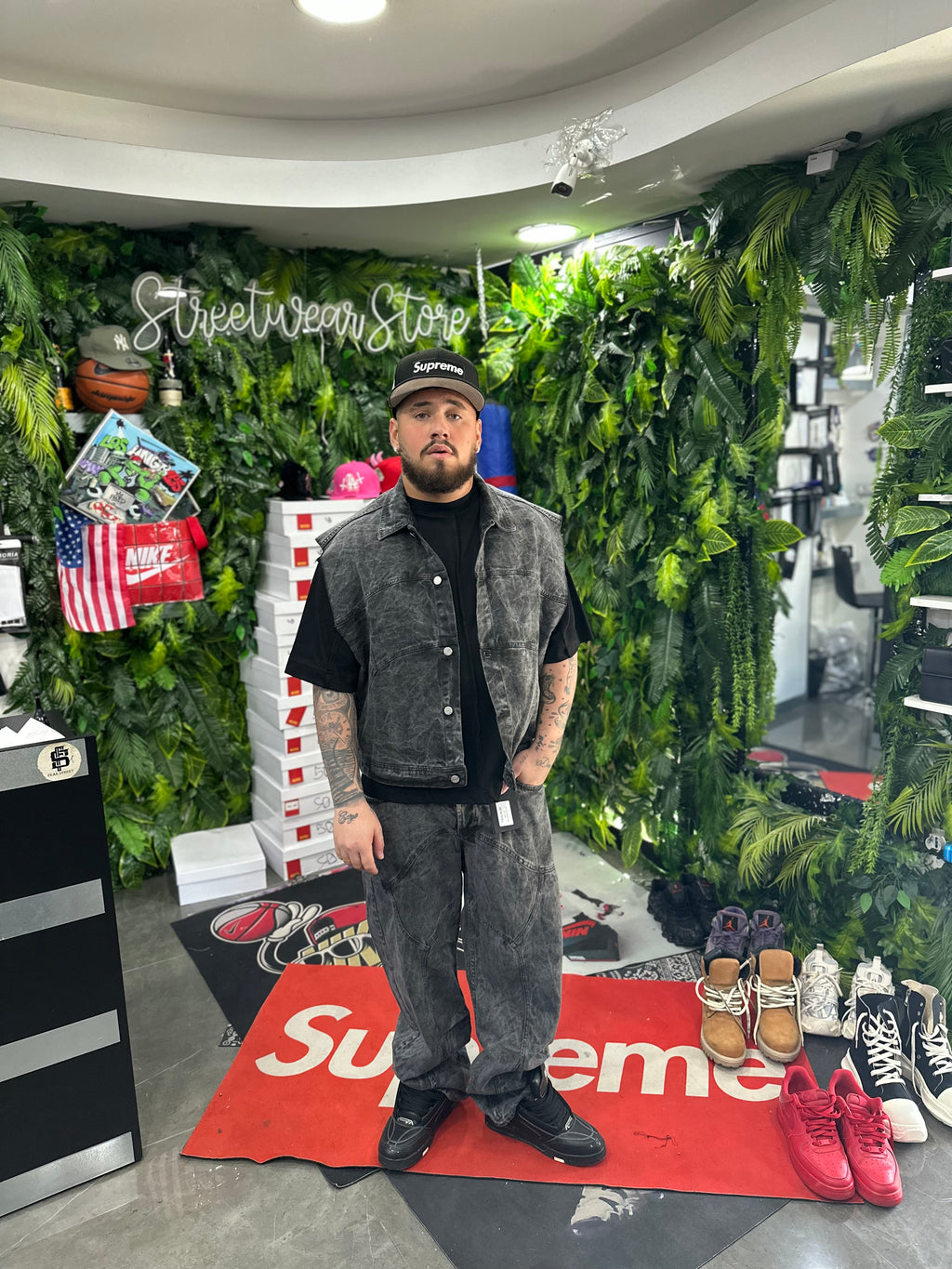 CoordSet Bull Denim Giro Manica BUNKER