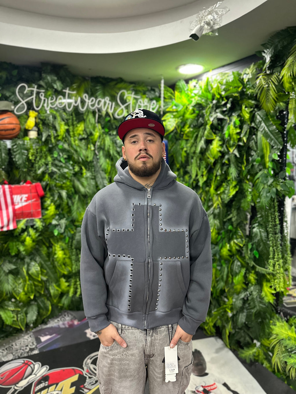 Felpa Croce Grey BUNKER