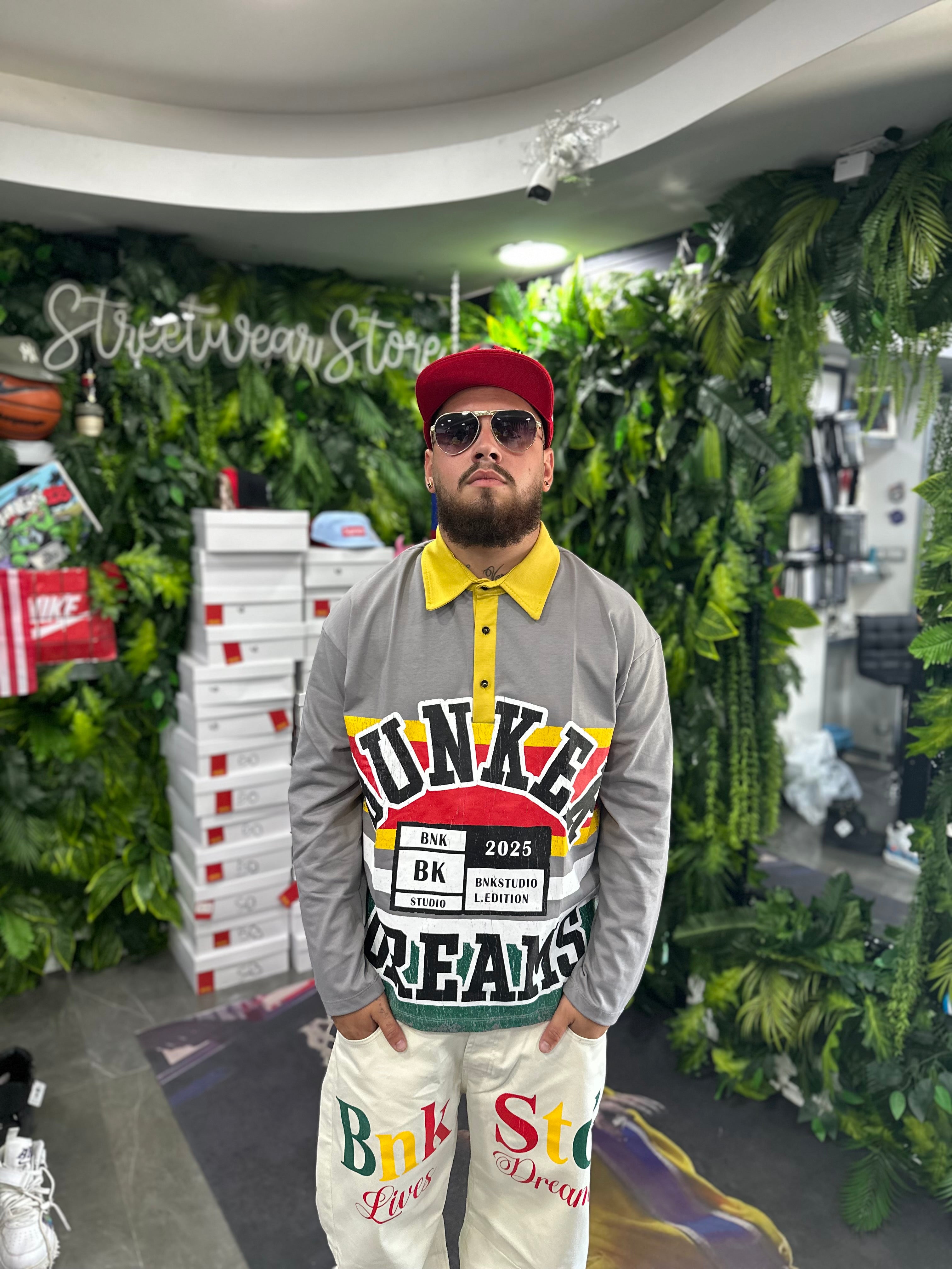 Shirt Polo LongSleeve Grey Dreams BUNKER