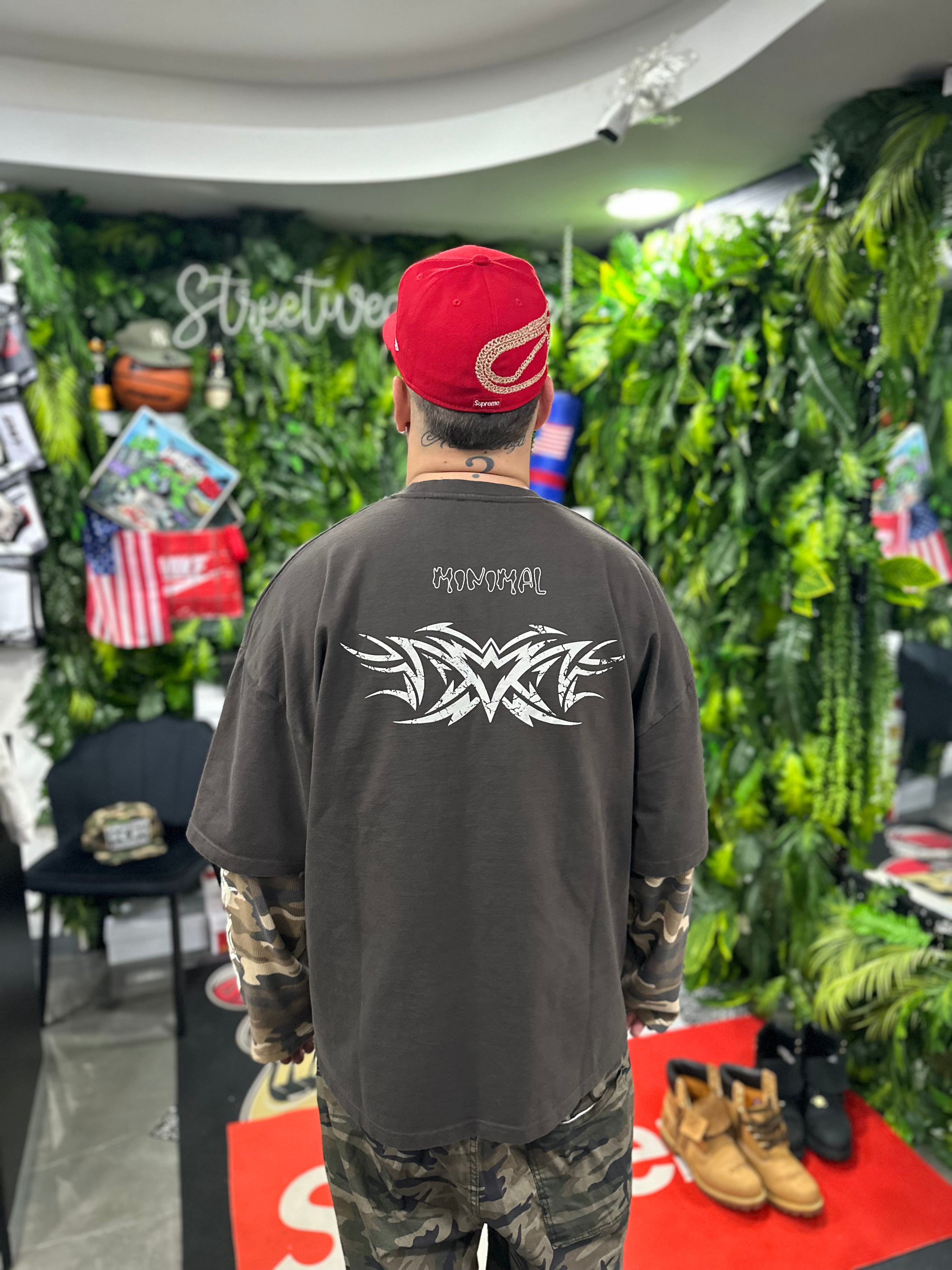 Shirt LongSleeve Tribal Brown MNML