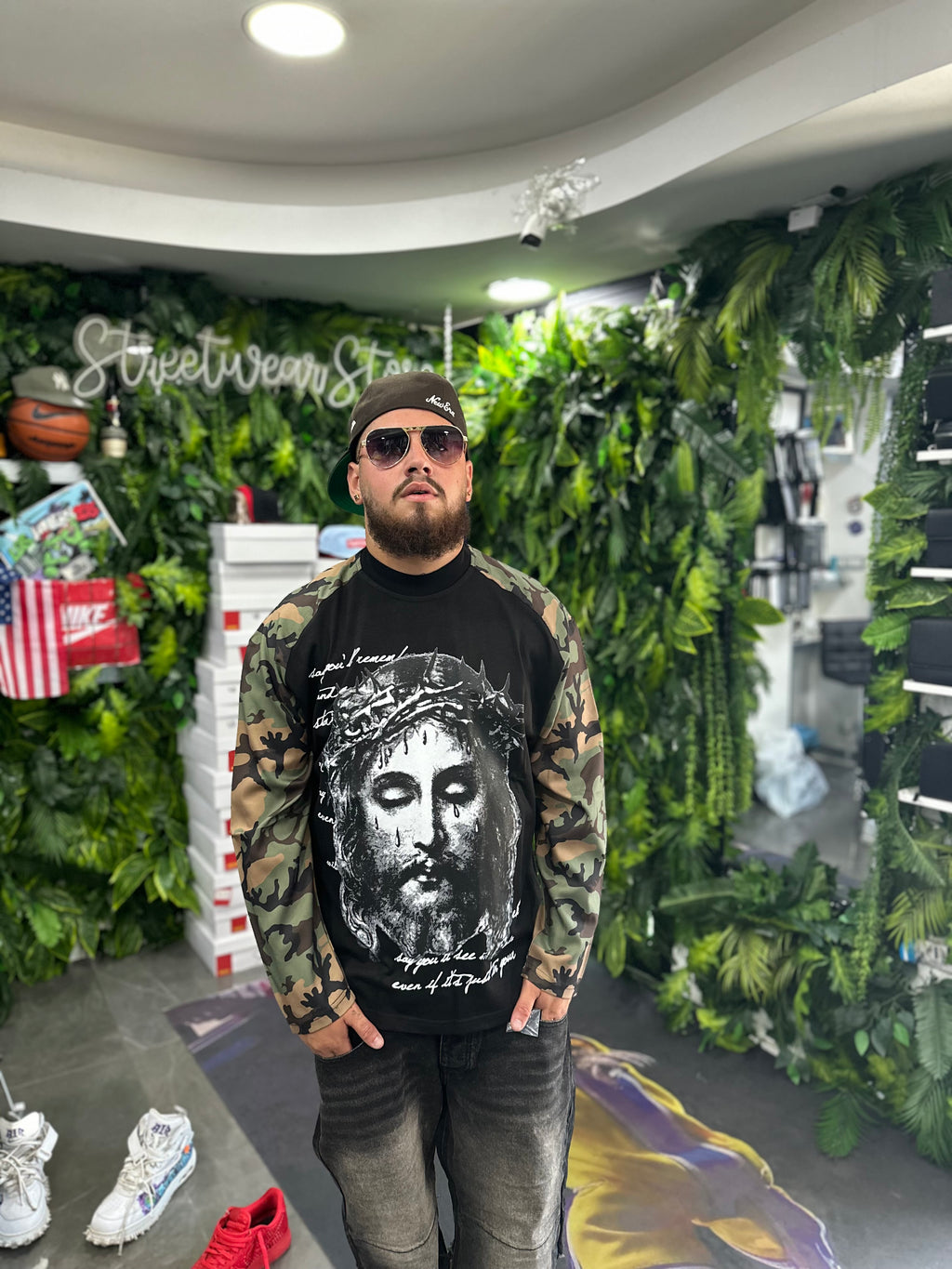 Shirt LongSleeve Jesus Military BUNKER