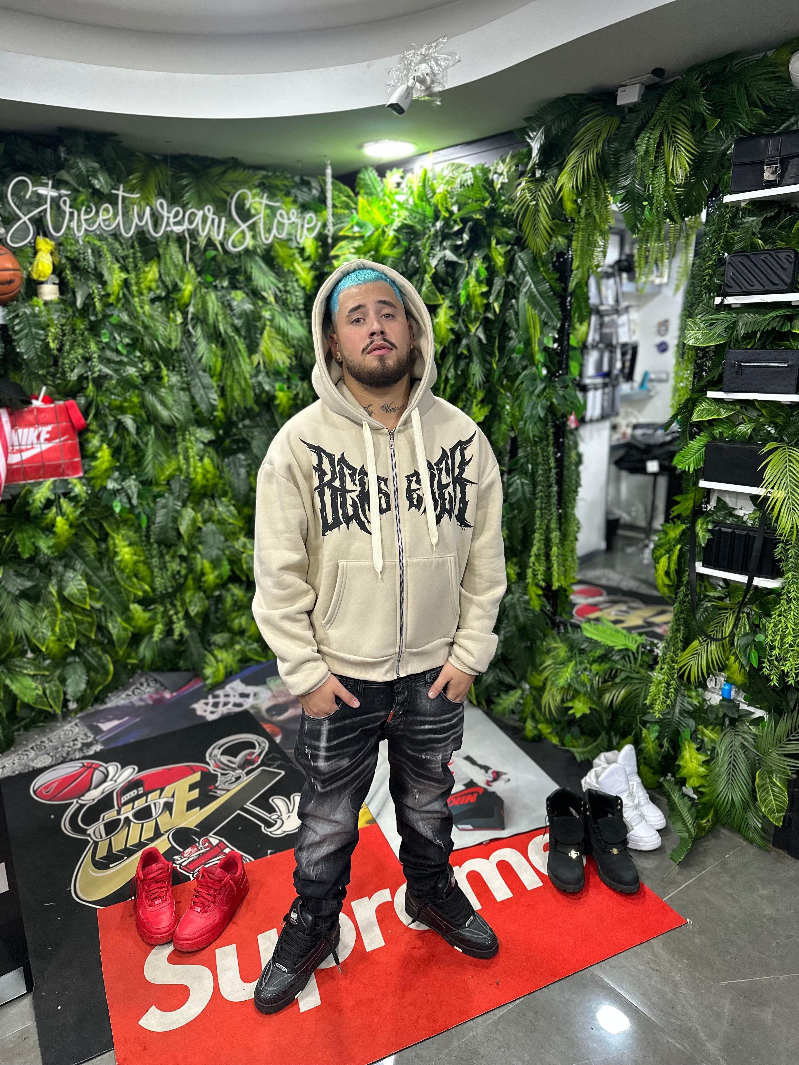 Felpa Chicano Beige Zip