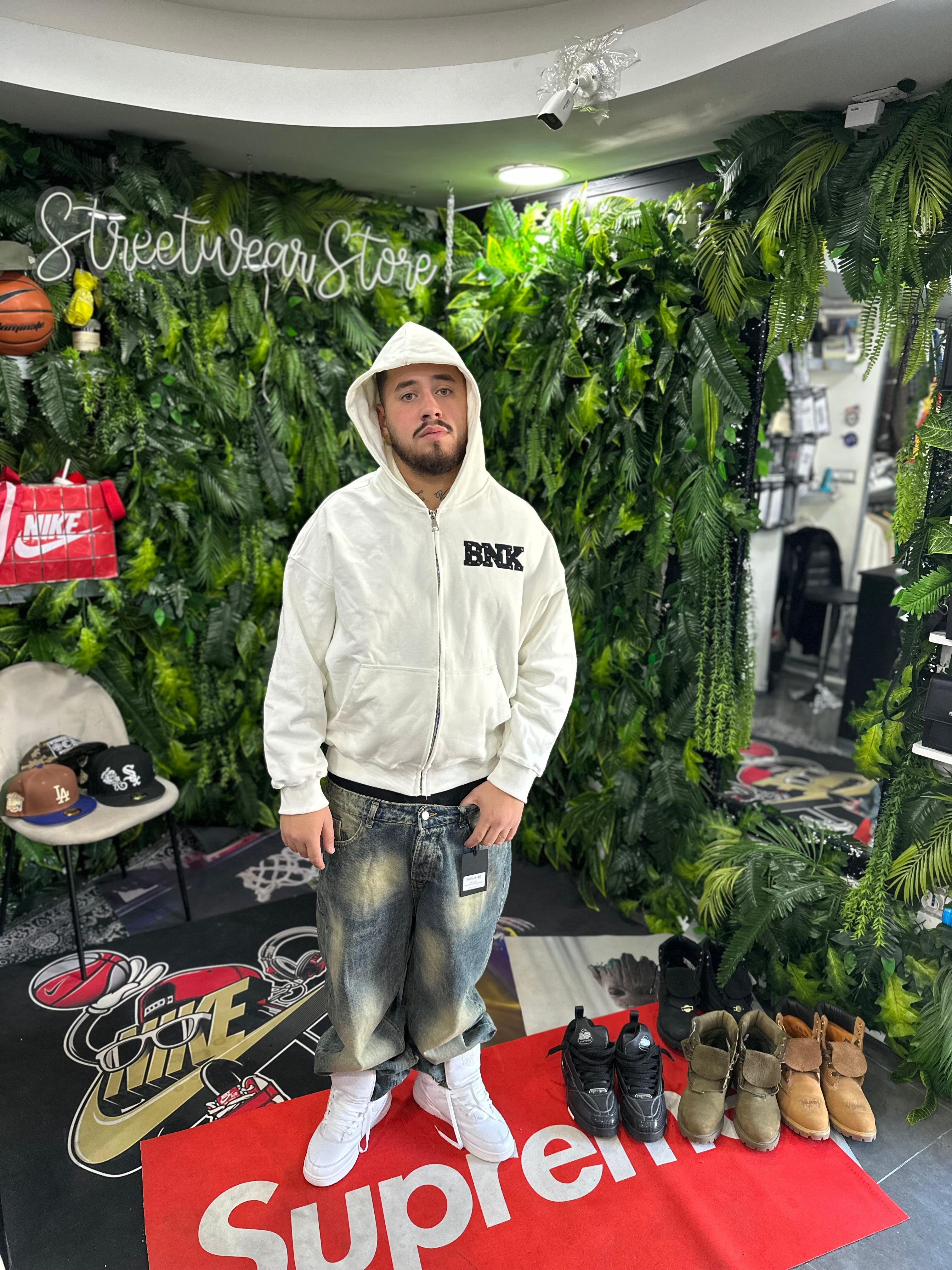 Felpa Borchie Crop White BUNKER