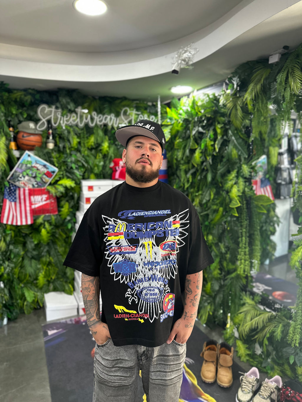 Shirt Black American BUNKER
