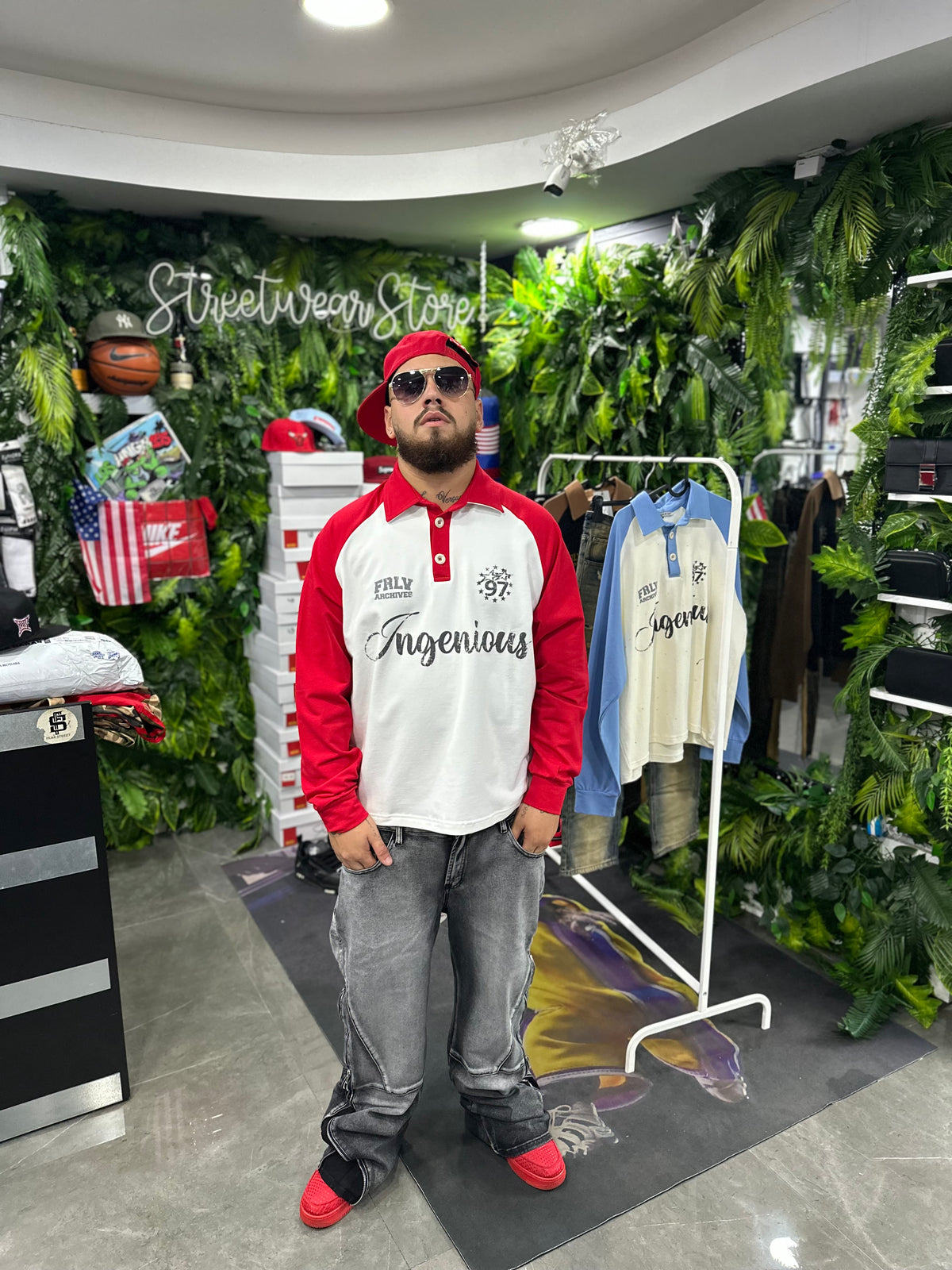 Polo Longsleeve Red Ingenious FRLV