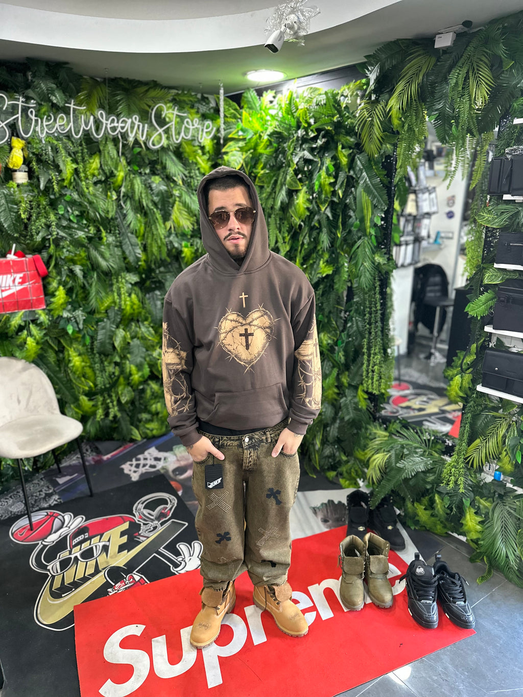 Felpa Cuore Brown BUNKER