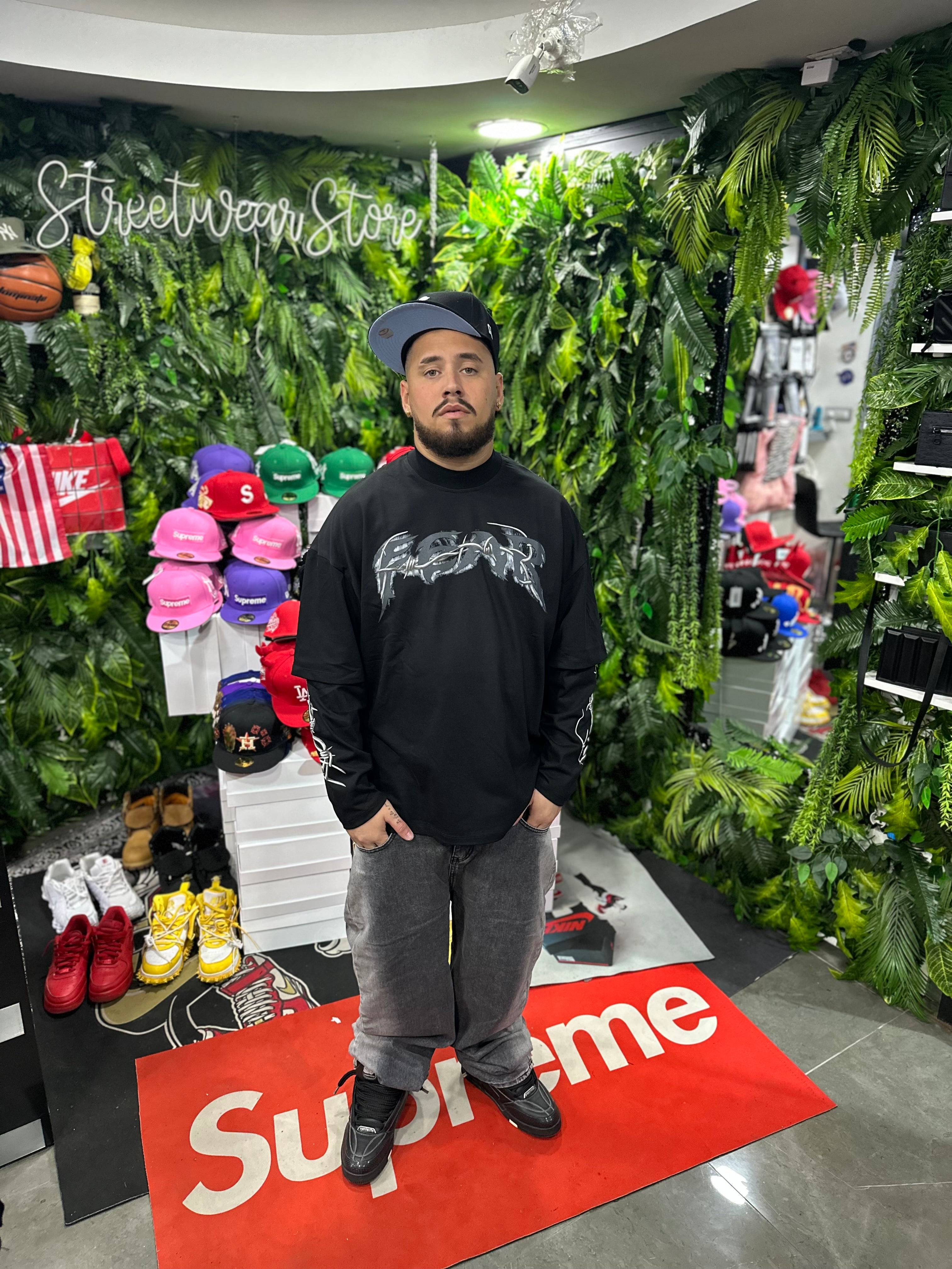 Shirt LongSleeve Fear Black BUNKER