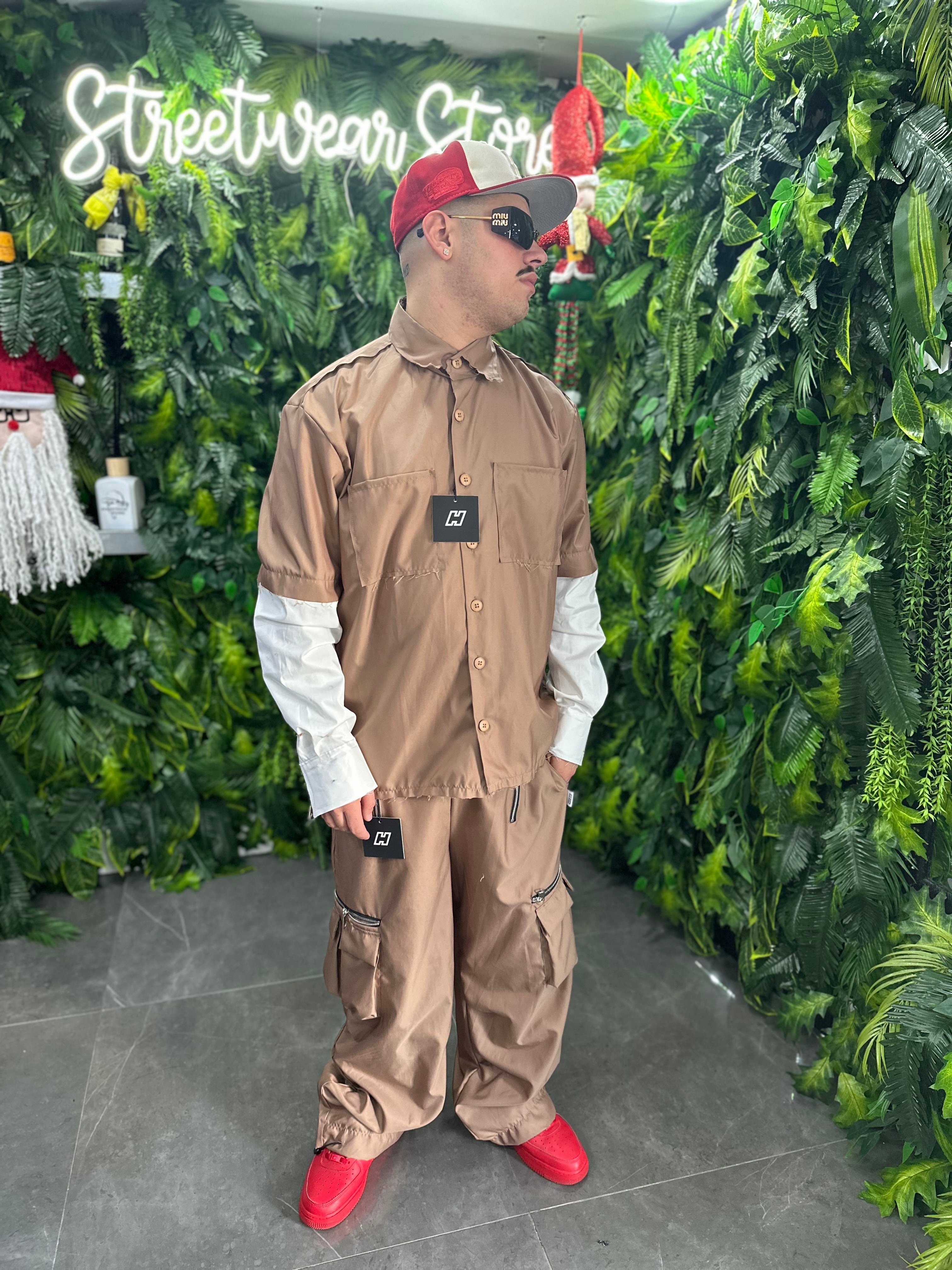 CoordSet Beige Nylon KENY HYDO