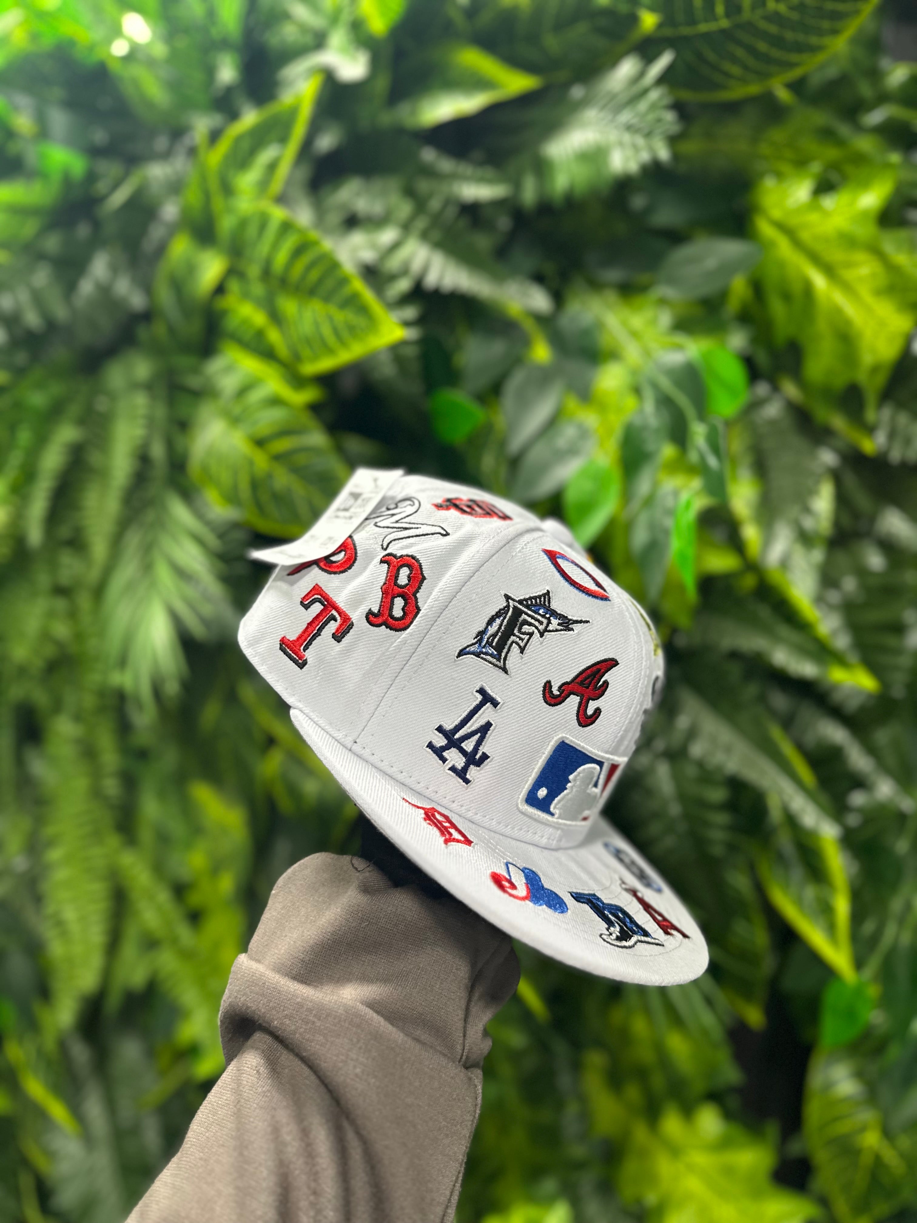 Cappello New Era Baseball Patch Logos White