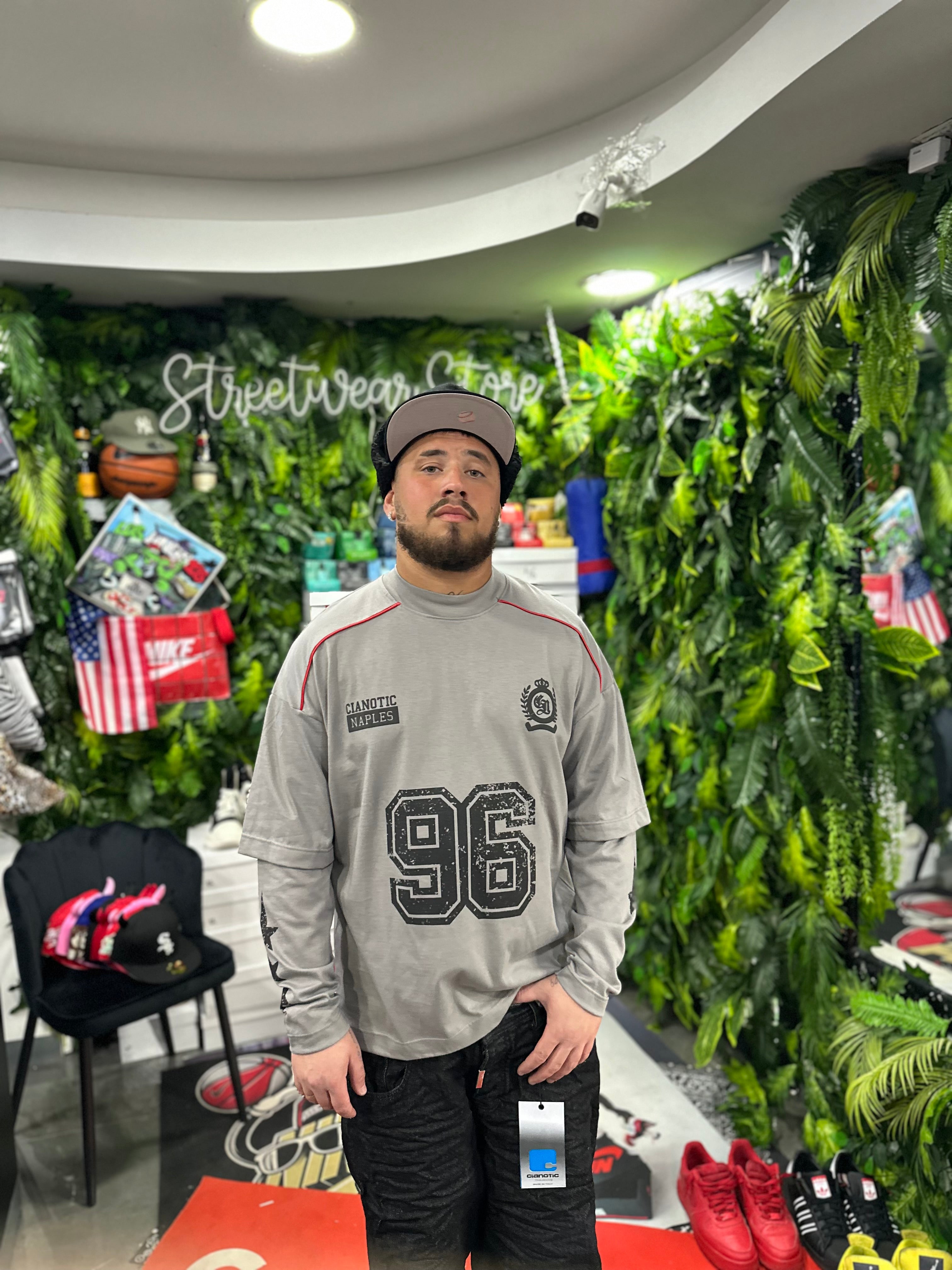 Shirt Longsleeve Naples96 Grey CIANOTIC