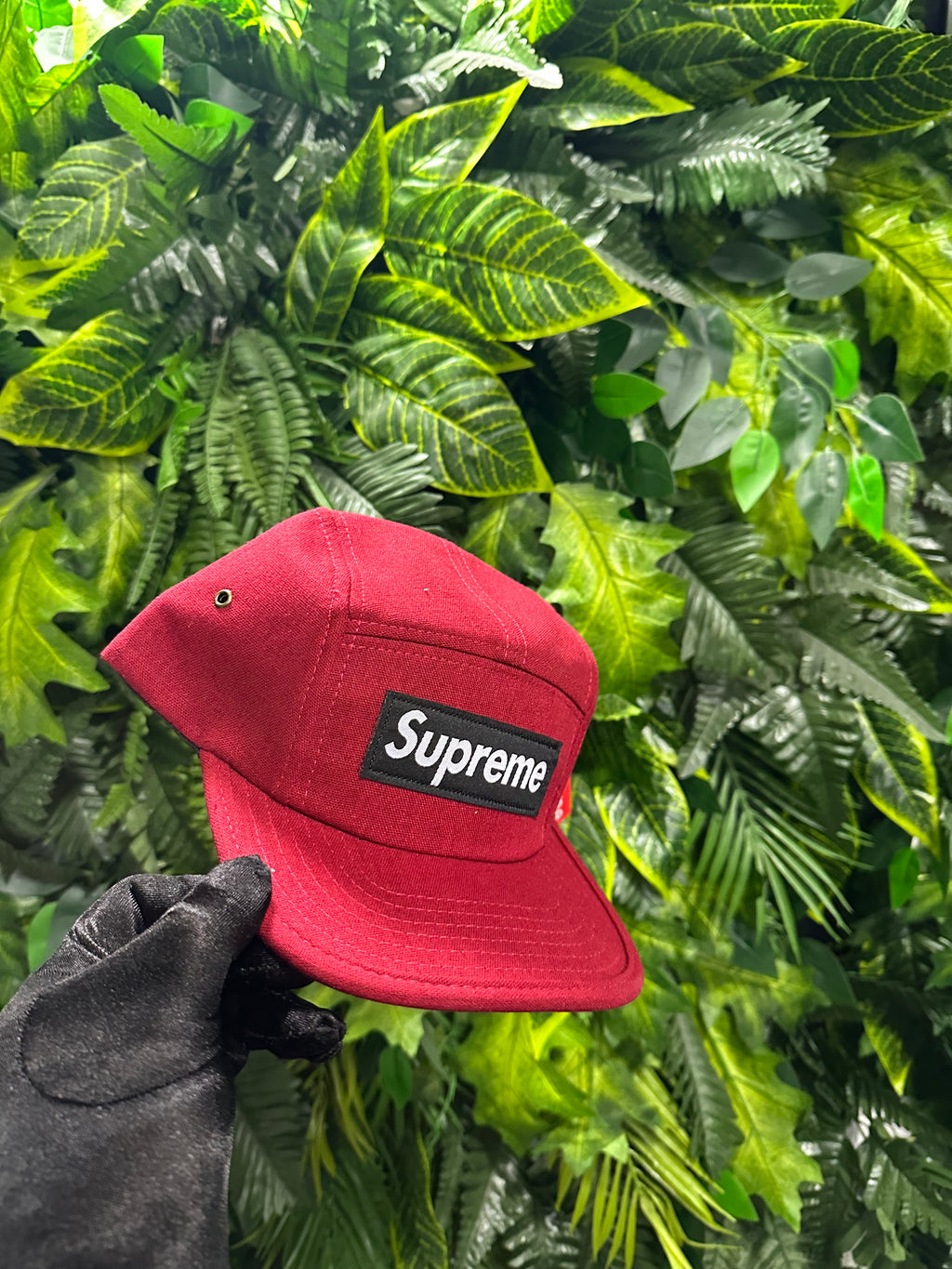 Cappello Supreme Napped Canvas Camp Red