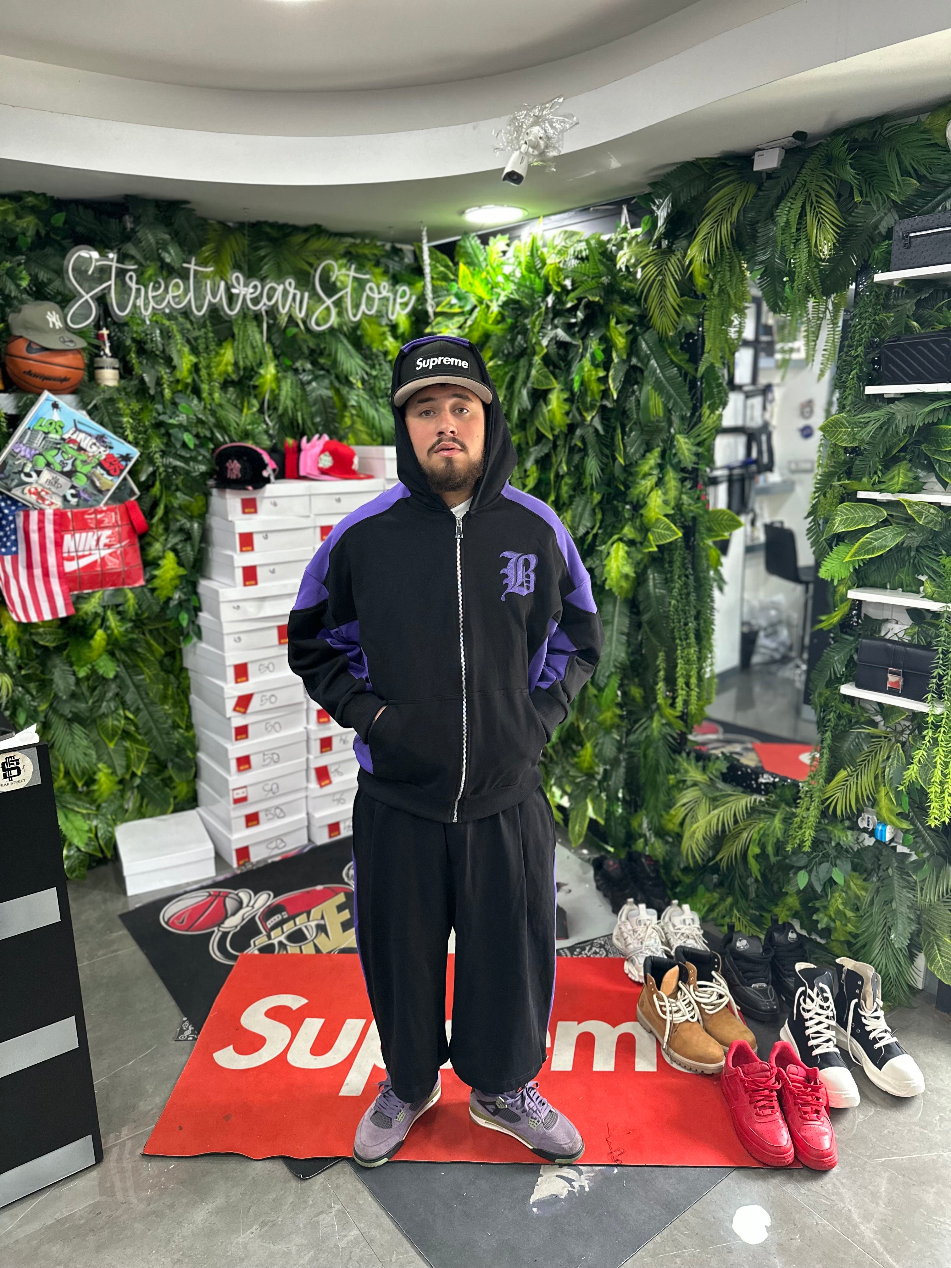 CoordSet HANDGRAFTED Felpa+Bermuda Black BUNKER