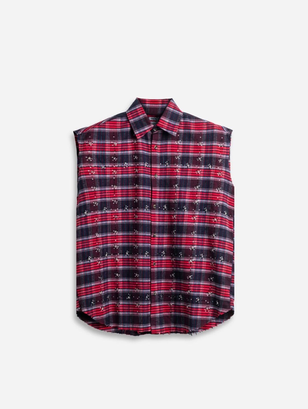 Camicia Giromanica Crystal RedBlue MNML