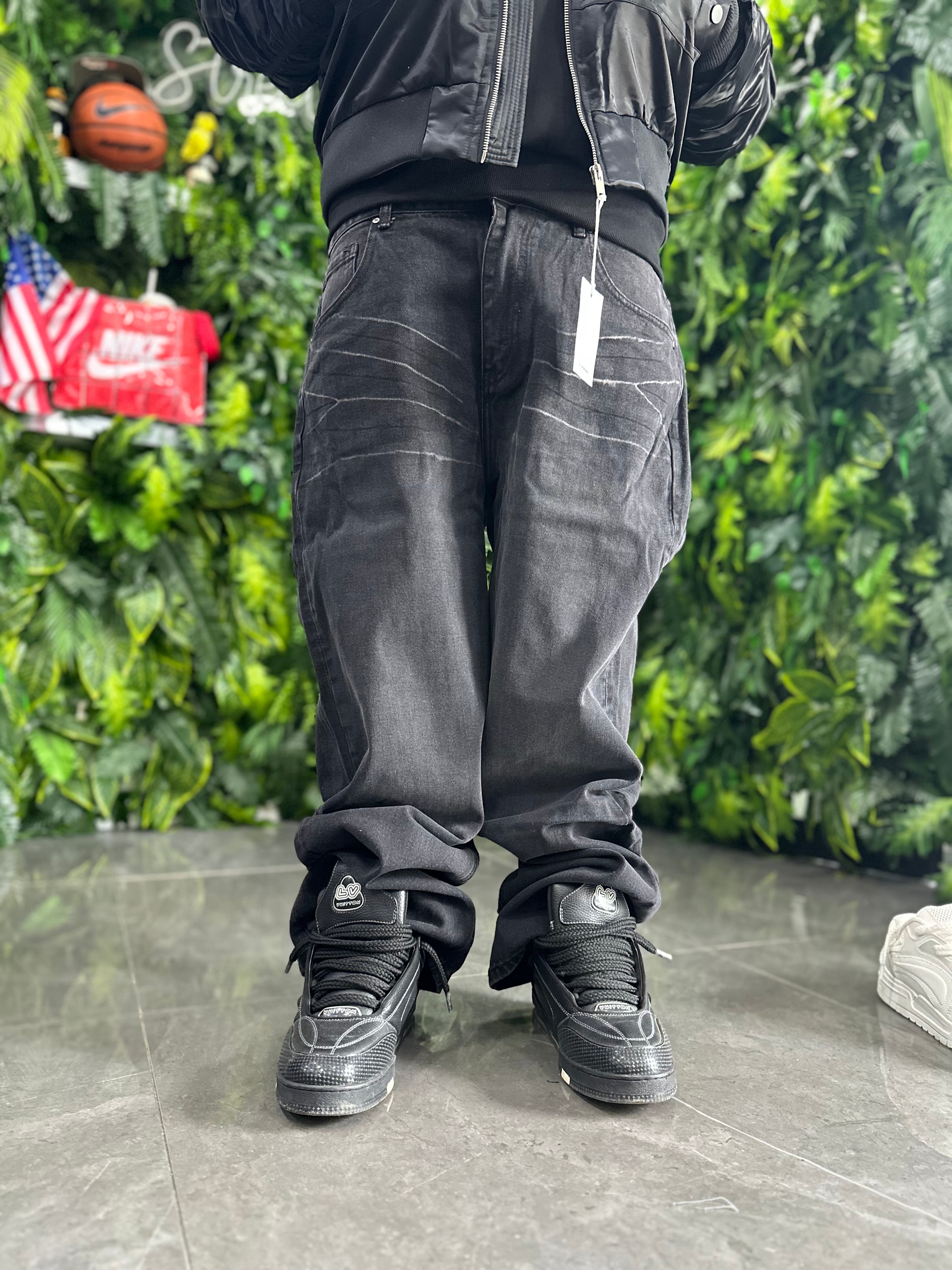 Denim Baggy Grey Scuro Laserized Leox